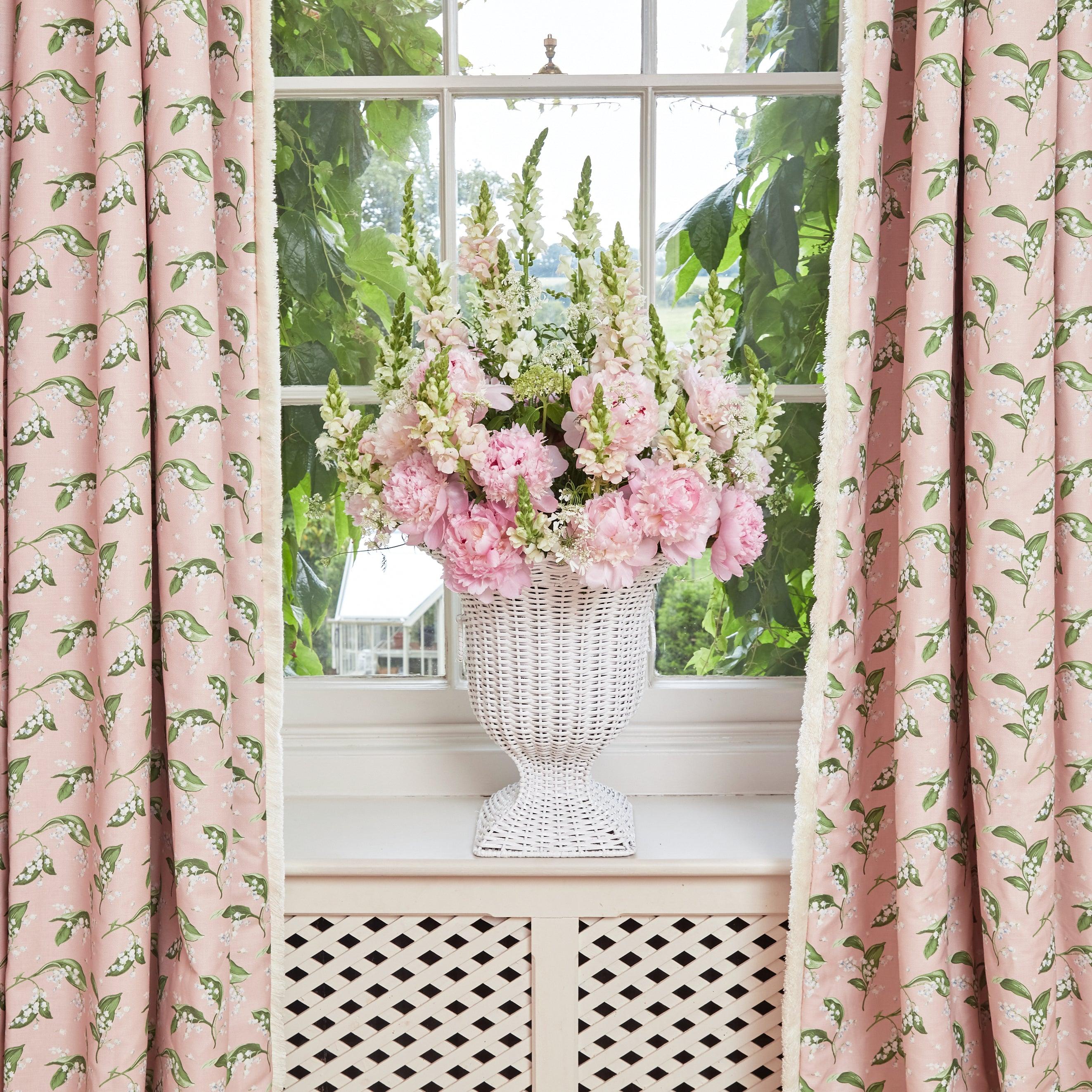 Pink Lily of the Valley Fabric - Image 9