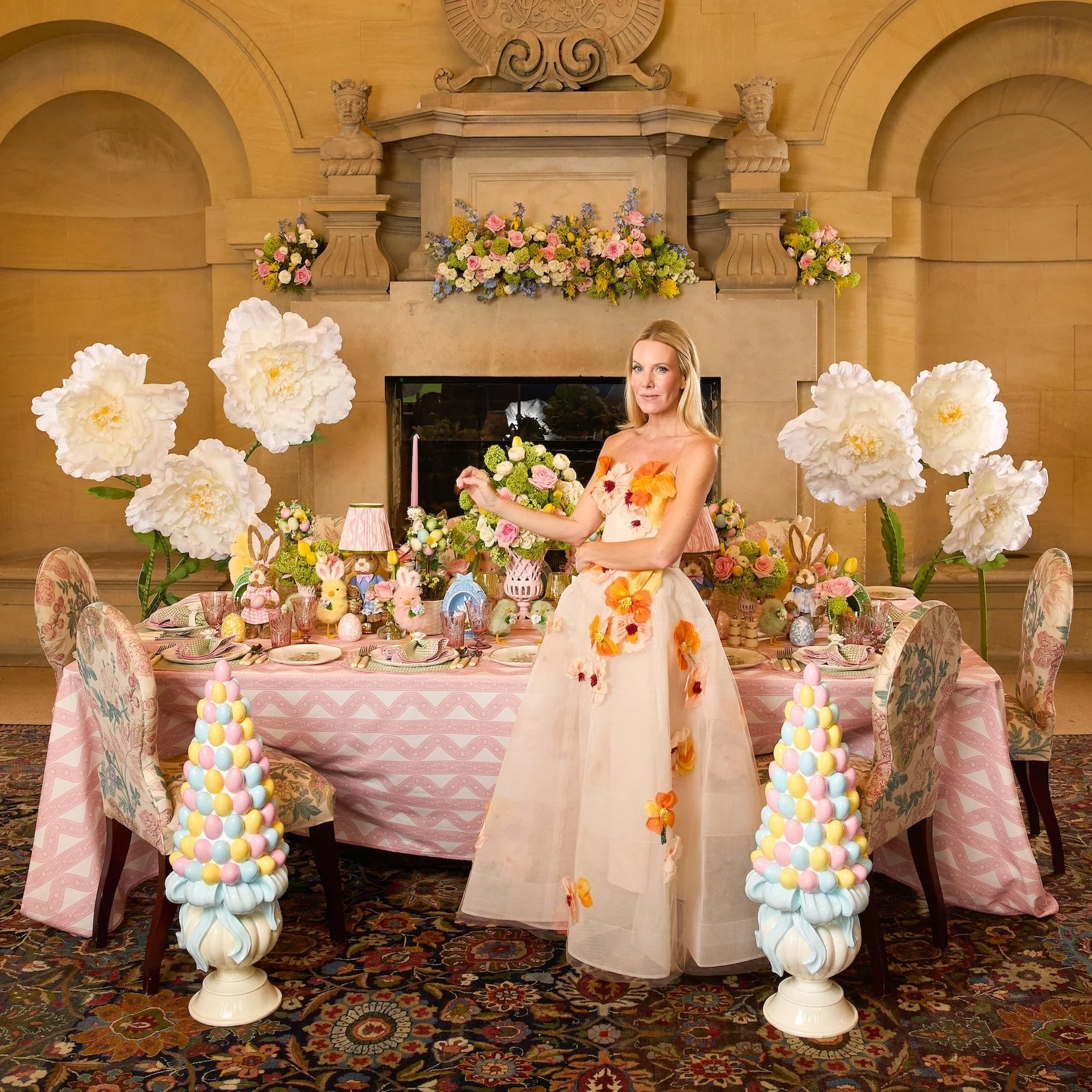 Pink Theodora Tablecloth - Image 2