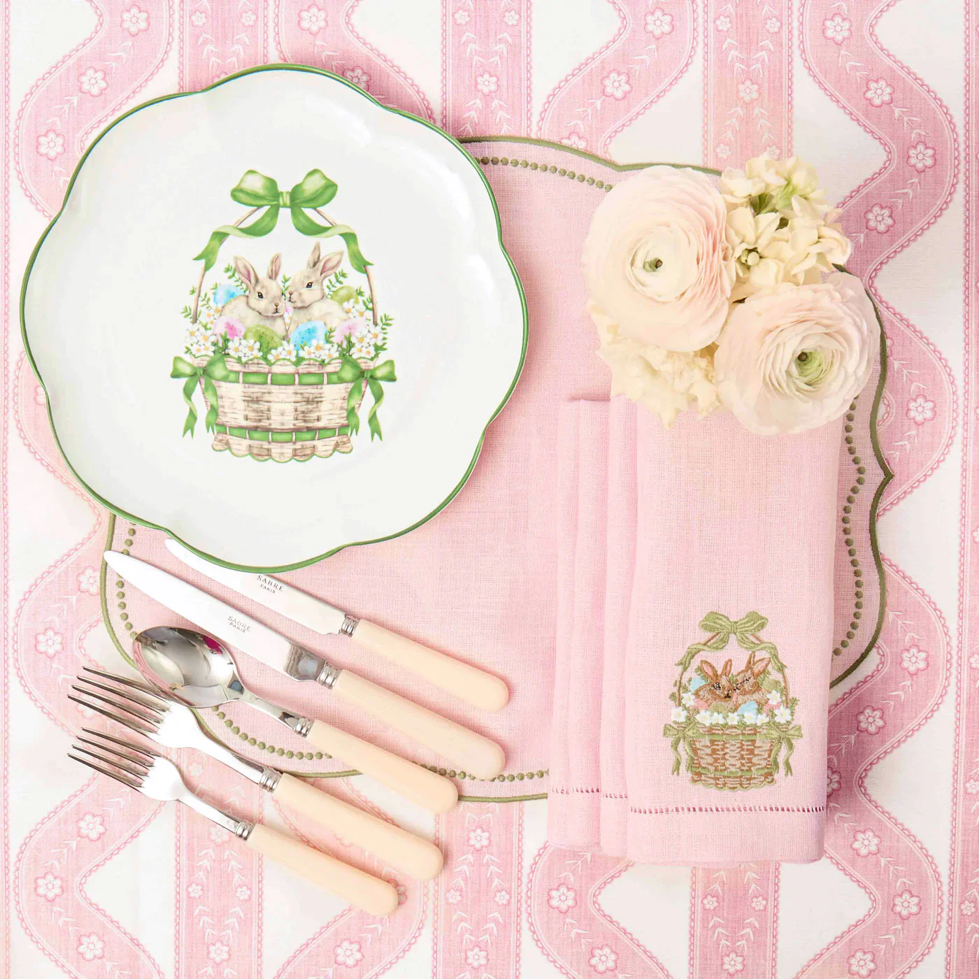 Pink Theodora Tablecloth - Image 8