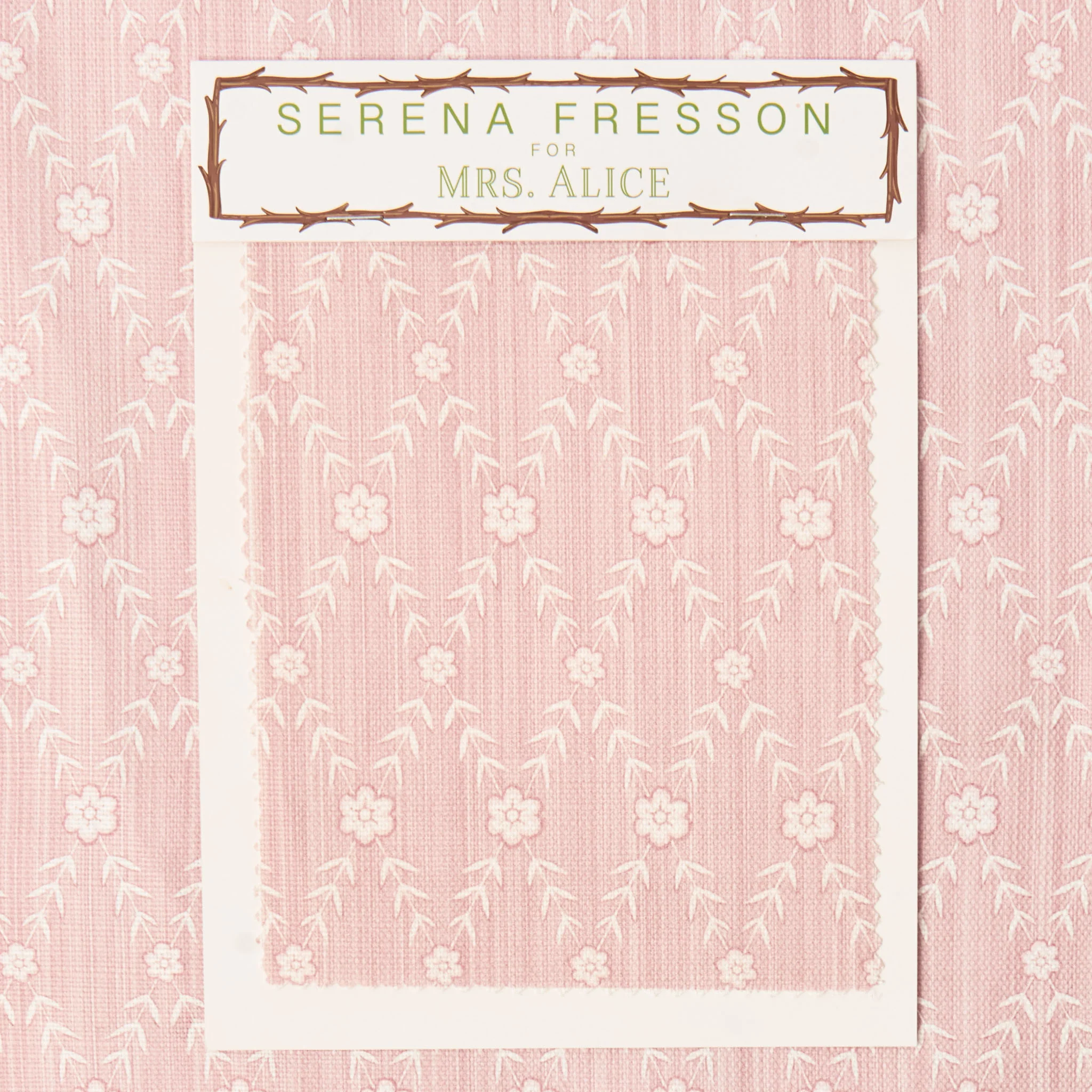 Pink Theodora Trellis Fabric - Image 6