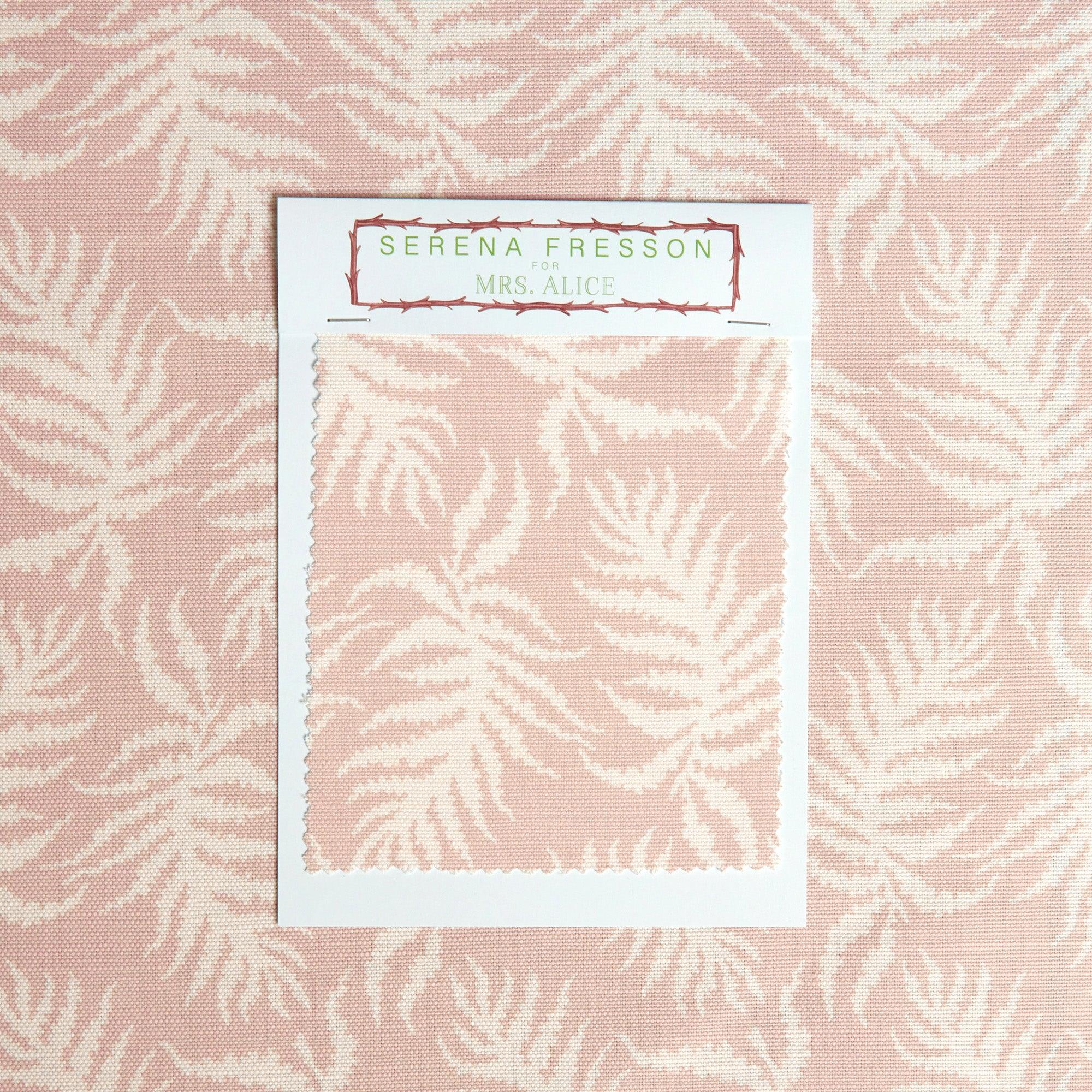 Pink Trailing Ferns Fabric - Image 5