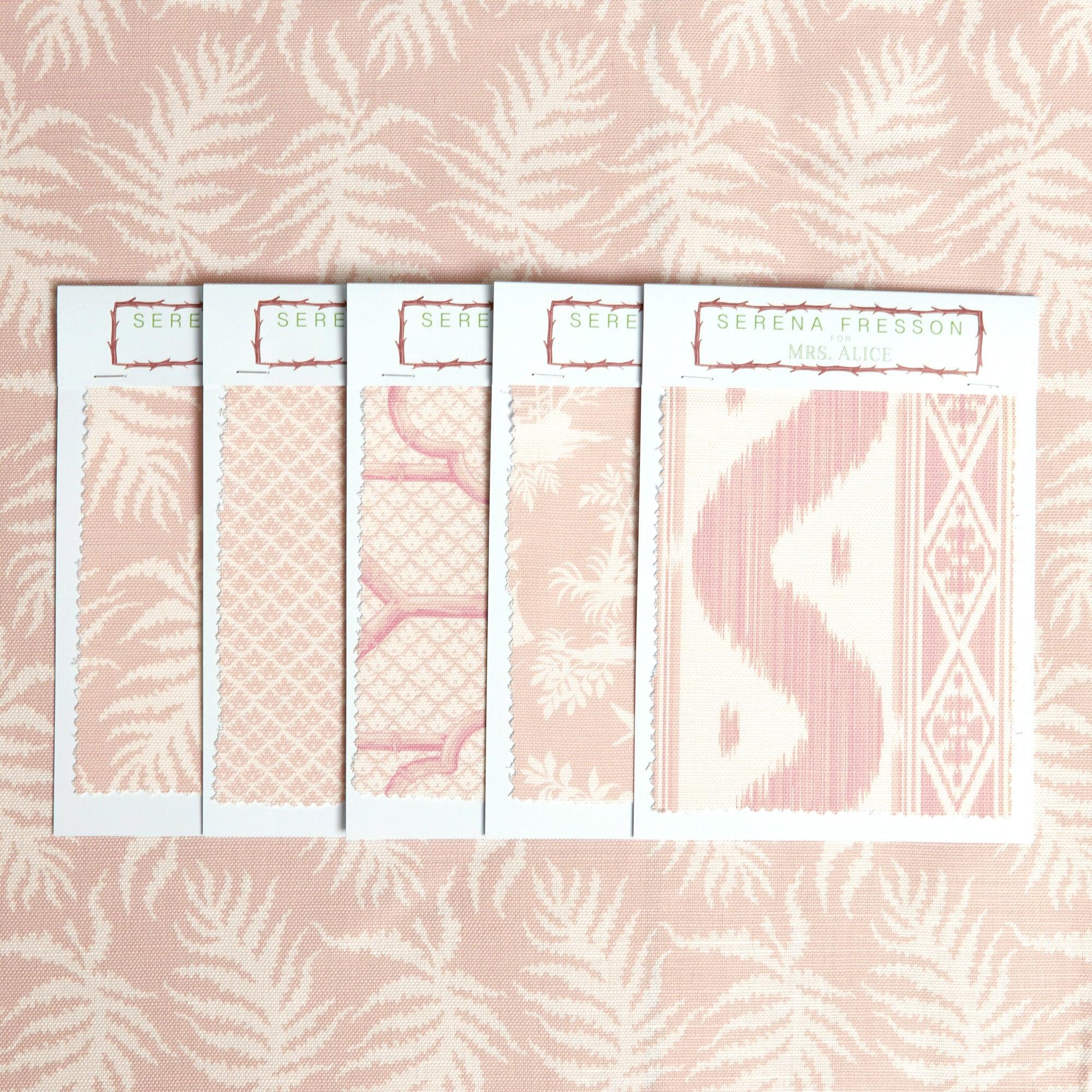 Pink Trailing Ferns Fabric - Image 6