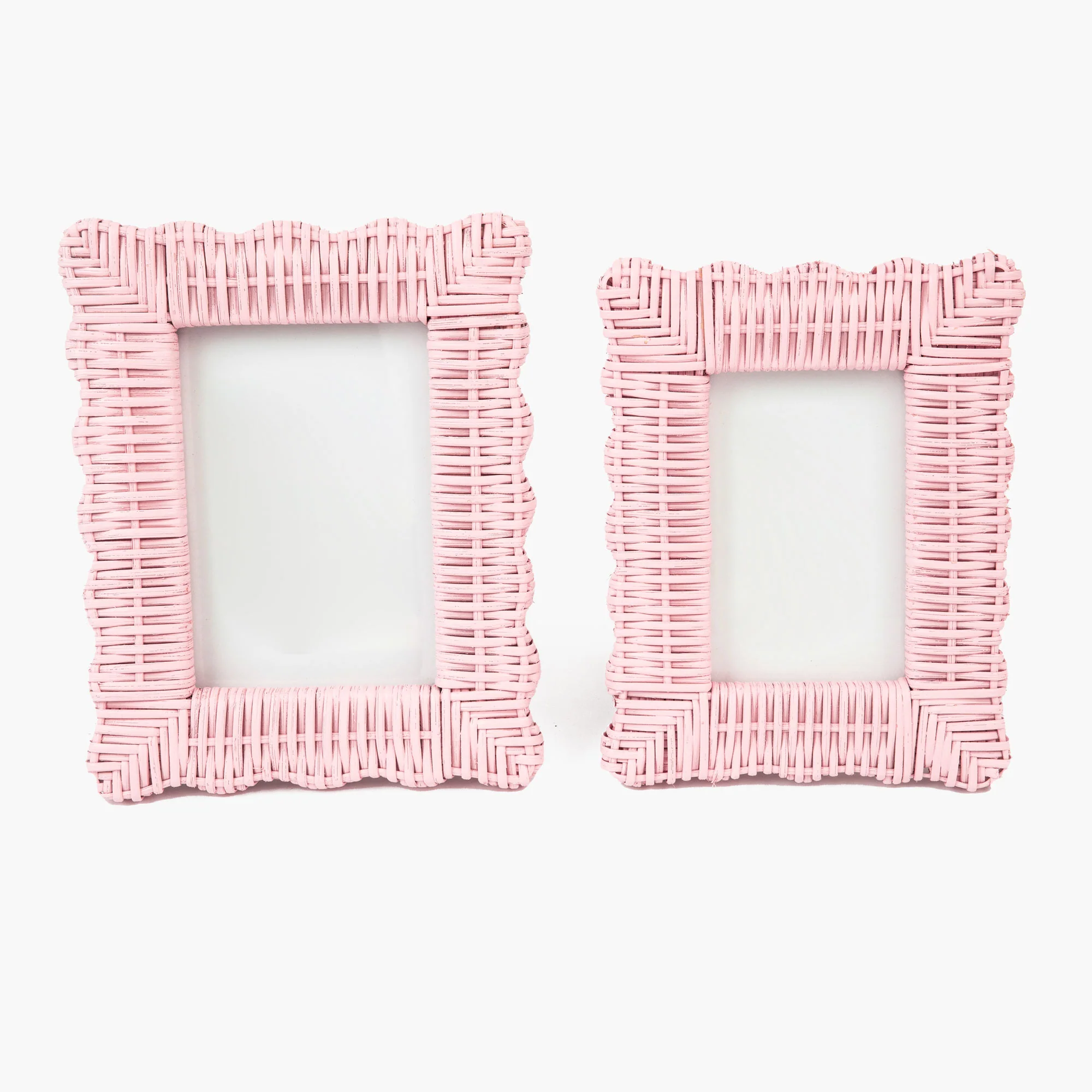 Pink Wicker Photo Frames (Set of 2) - Image 4