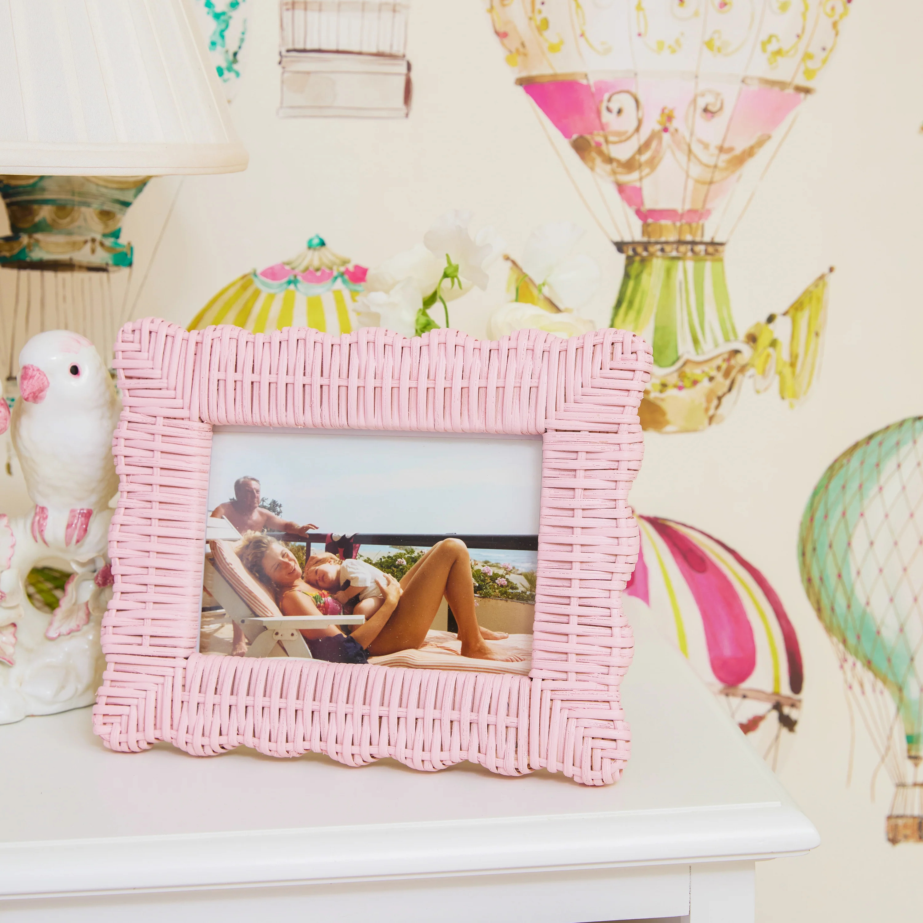 Pink Wicker Photo Frames (Set of 2) - Image 6