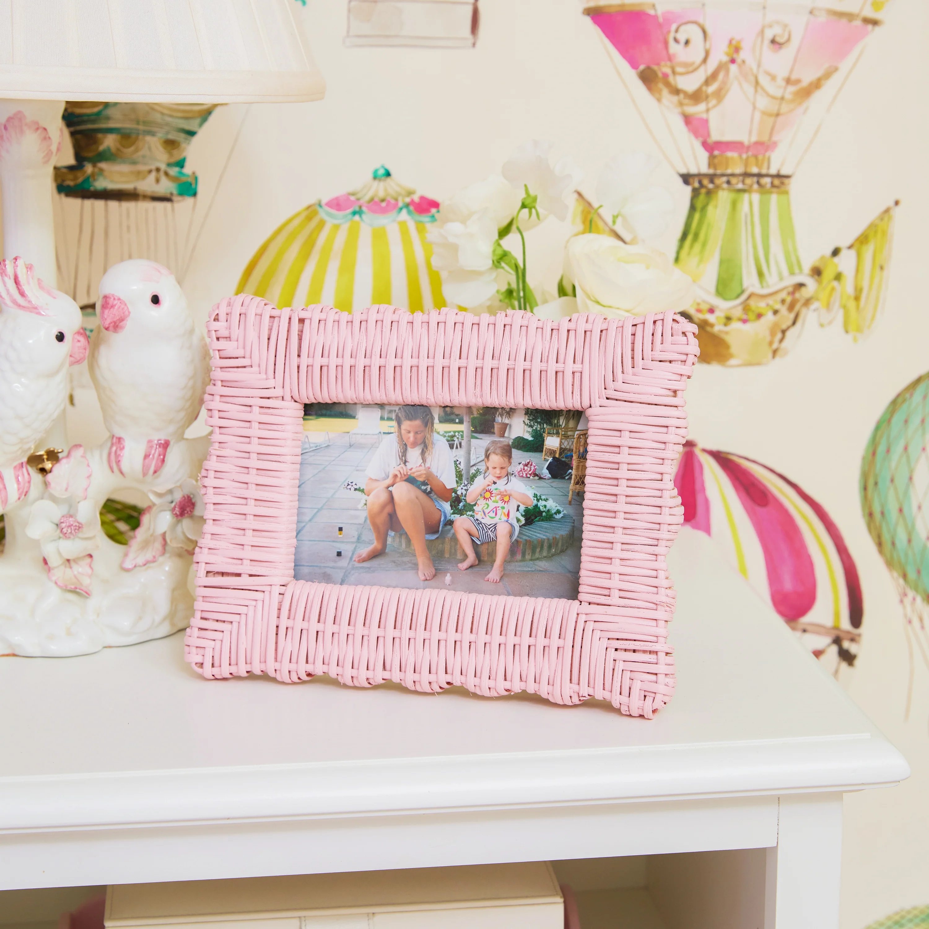 Pink Wicker Photo Frames (Set of 2) - Image 8
