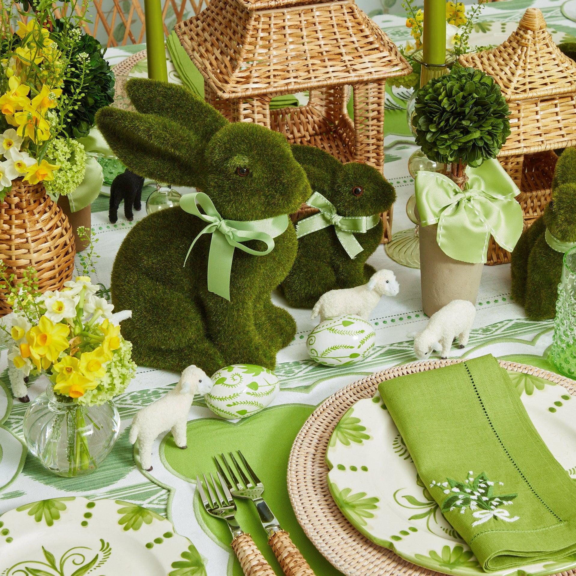 Potted Boxwood Ball with Green Bow (Pair) - Image 3