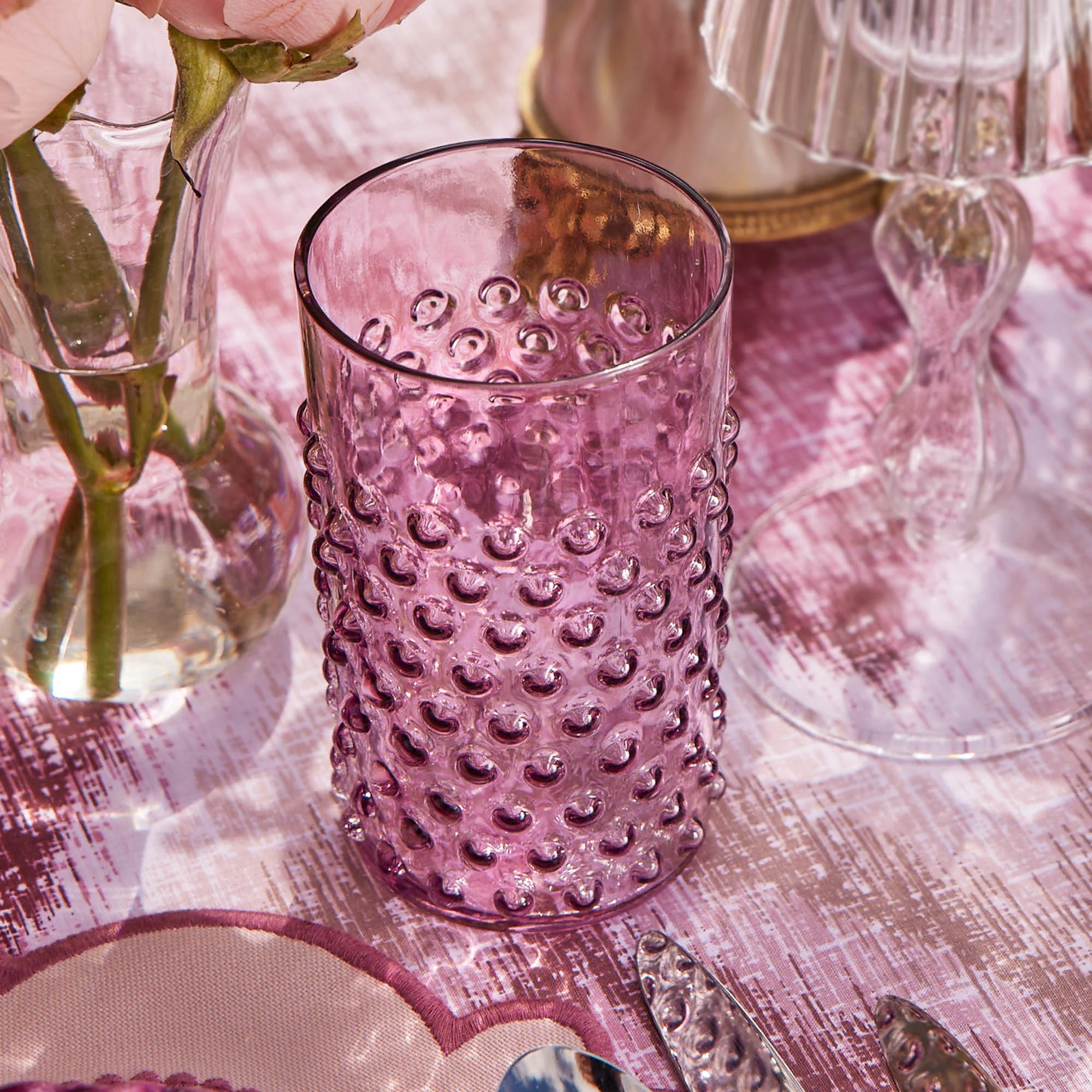 Purple Hobnail Glasses (Set of 6) - Image 21