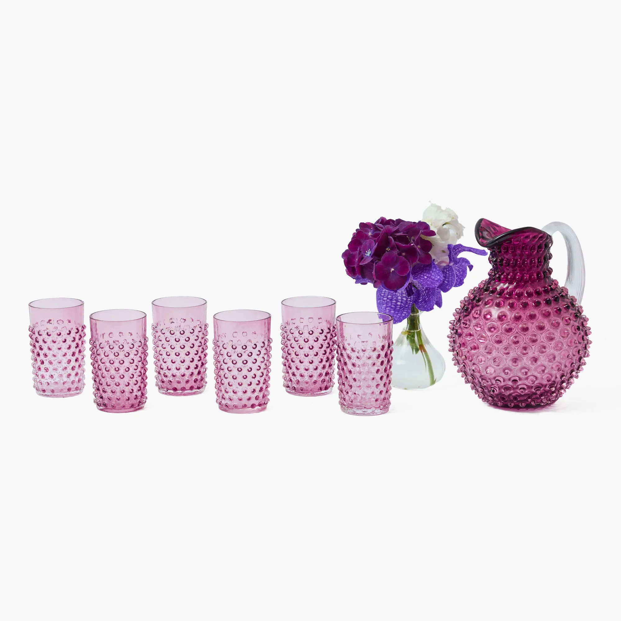 Purple Hobnail Glasses (Set of 6) - Image 26