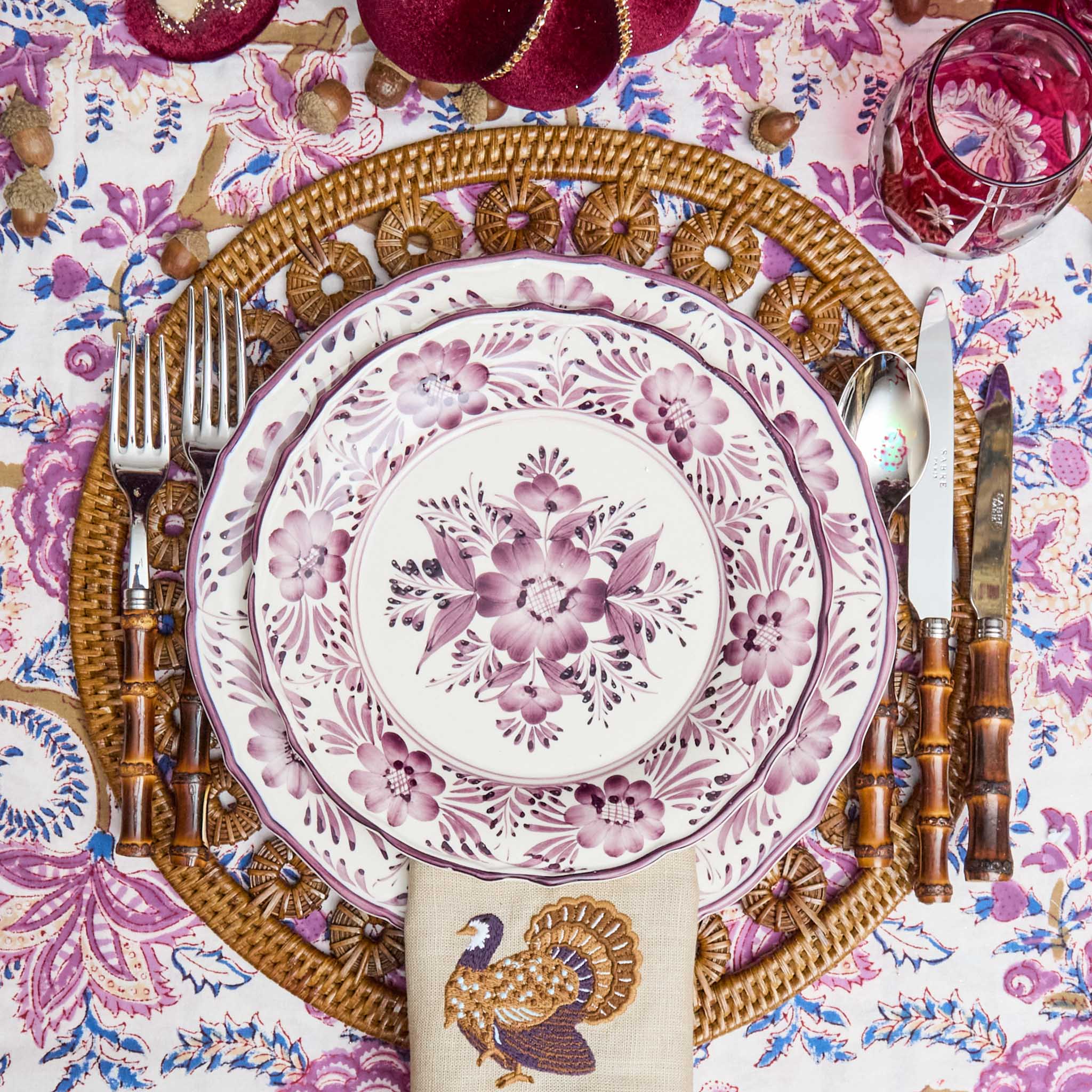 Purple Pandora Dinner & Starter Plates (Set of 8) - Image 16