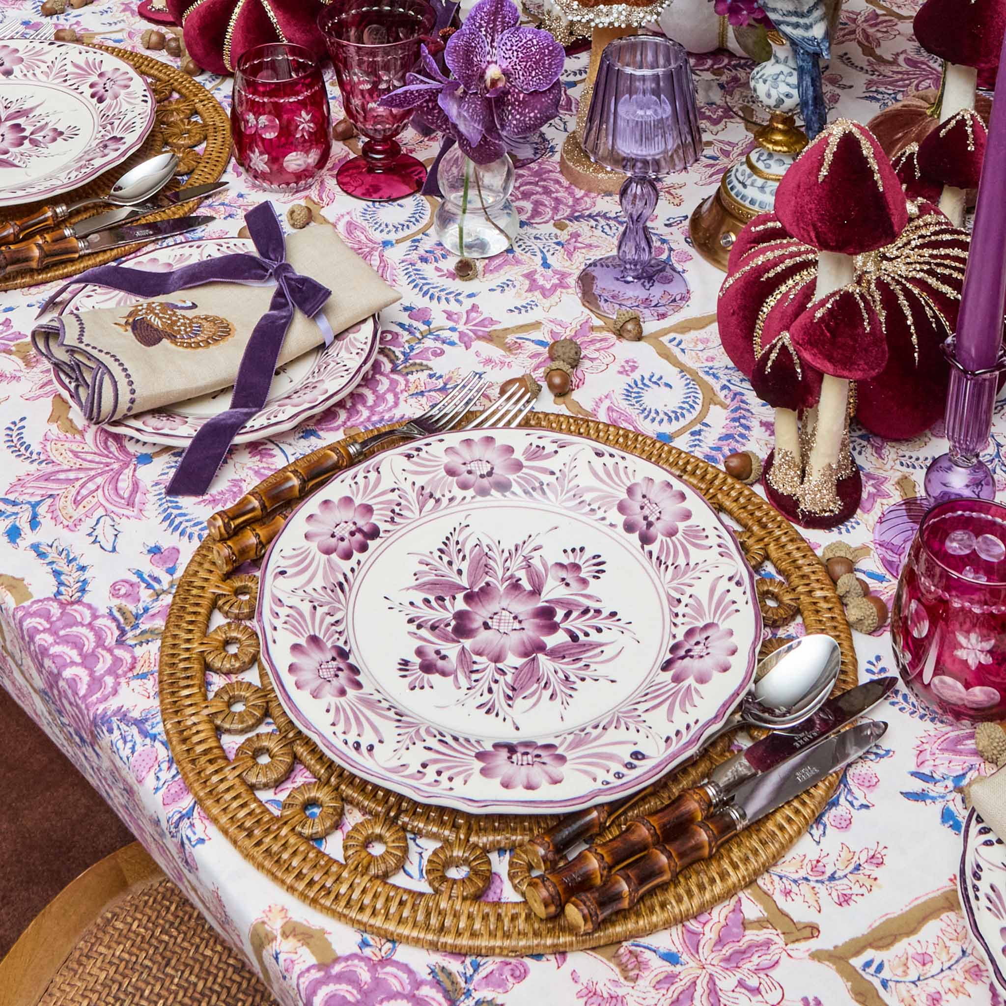 Purple Pandora Dinner Plate - Image 11
