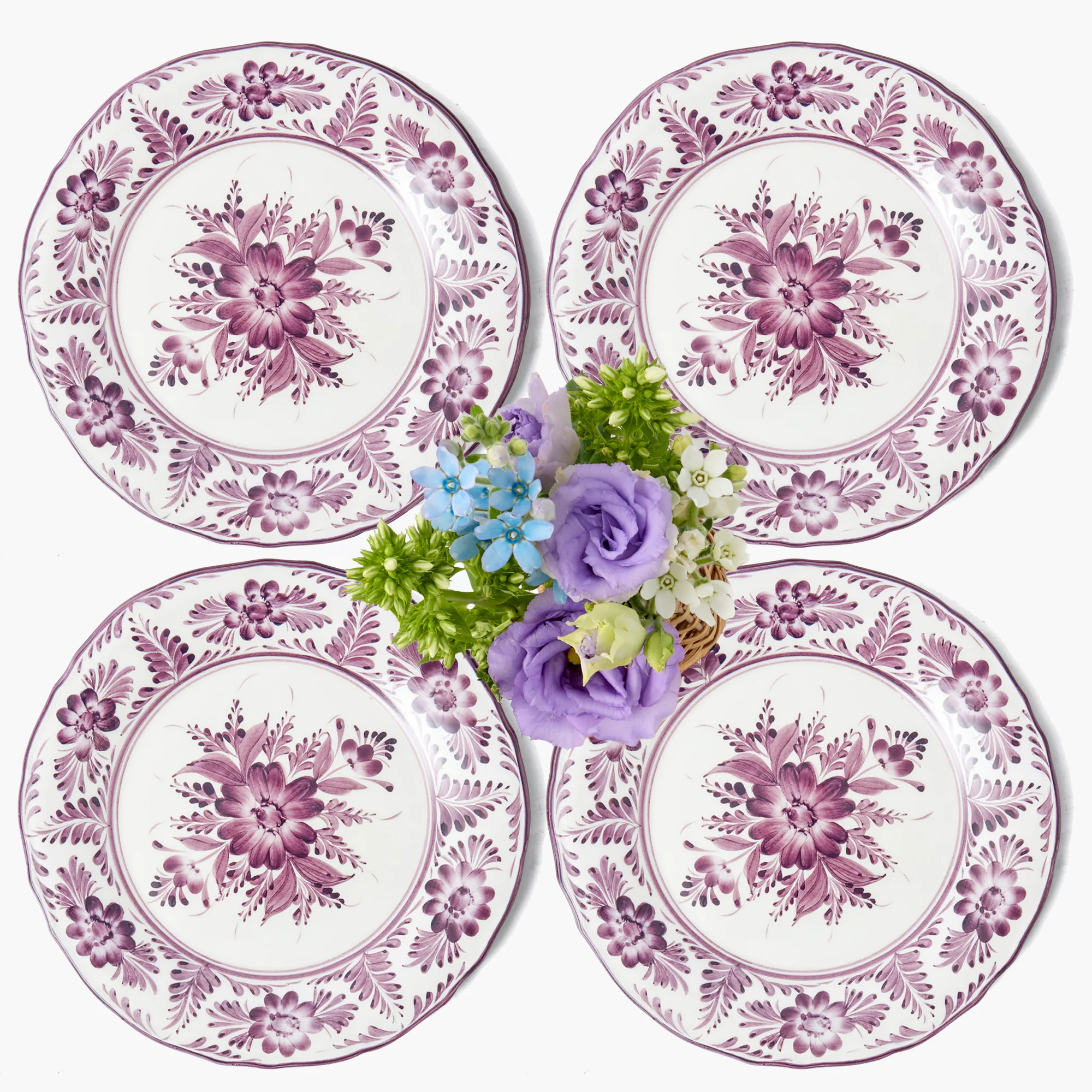 Purple Pandora Dinner Plates (Set of 4)