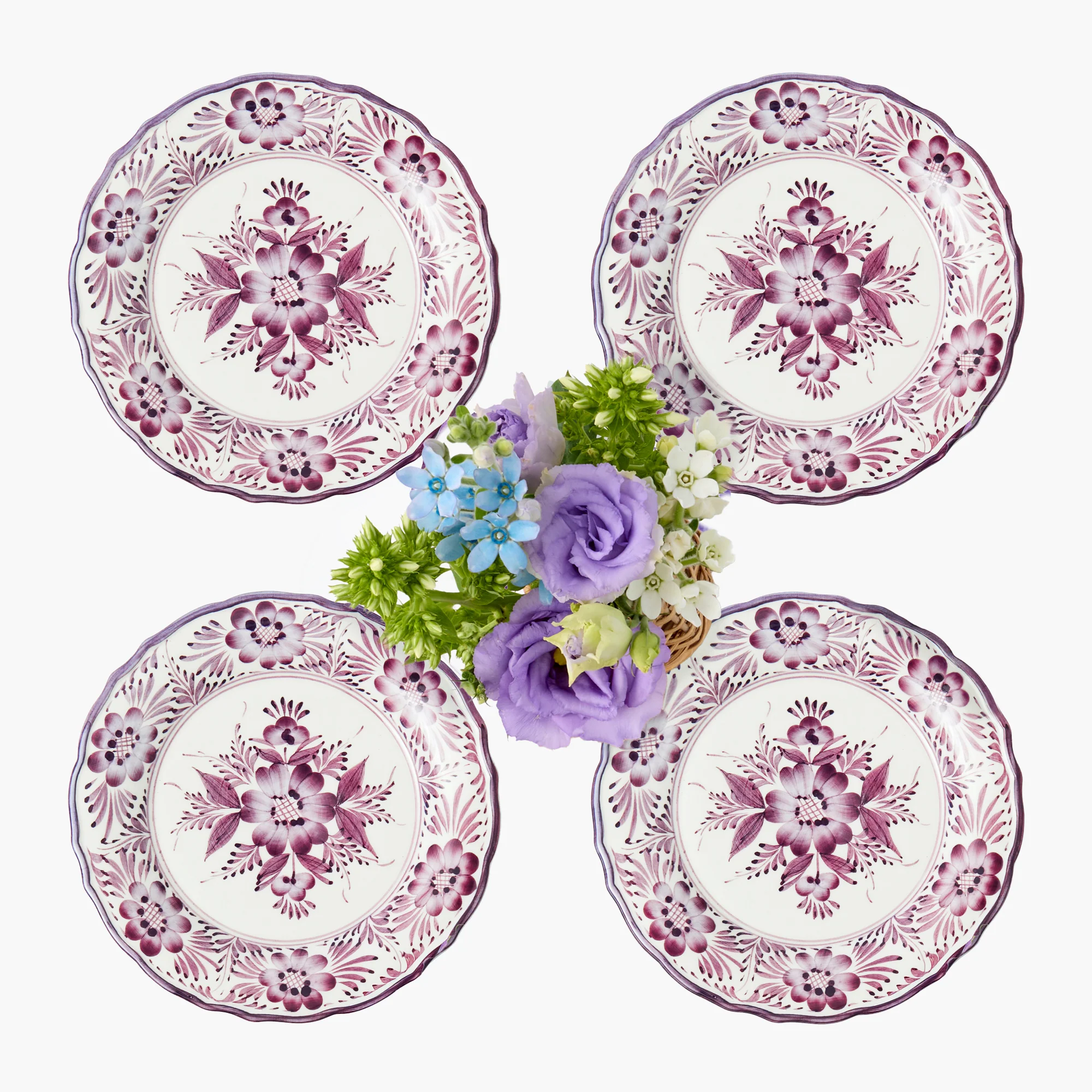 Purple Pandora Starter Plates (Set of 4)