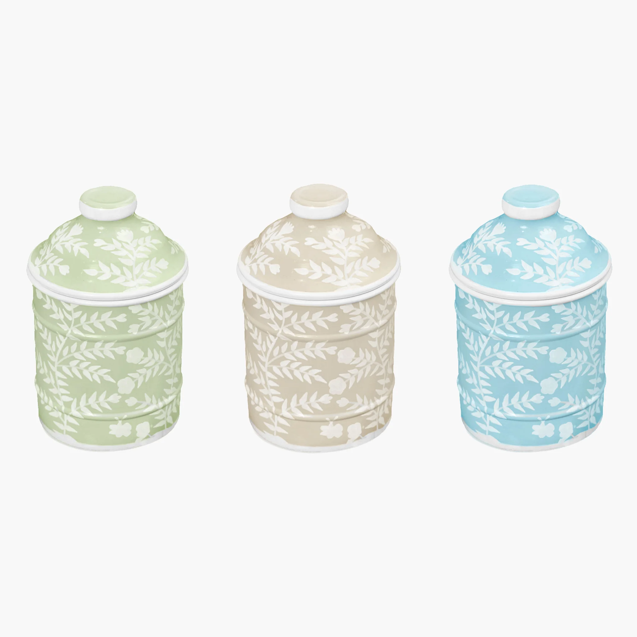 Putty Chinoiserie Canister - Image 4