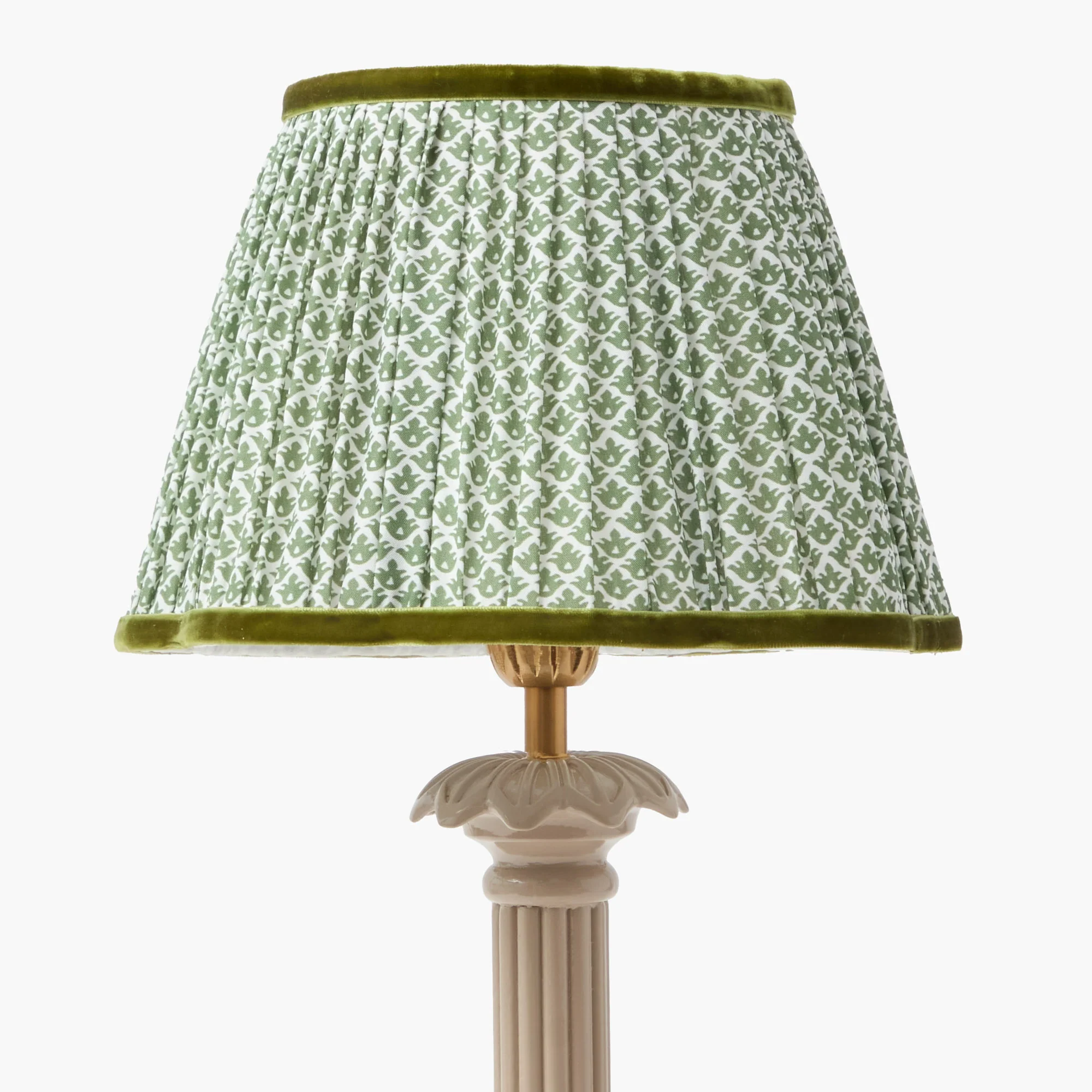 Olive Lotus Lampshade (22cm) - Image 13