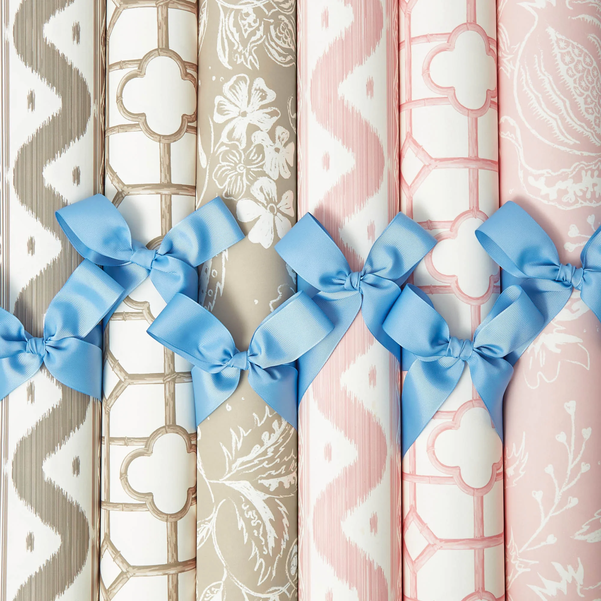 Putty Ikat Stripe Wallpaper - Image 5