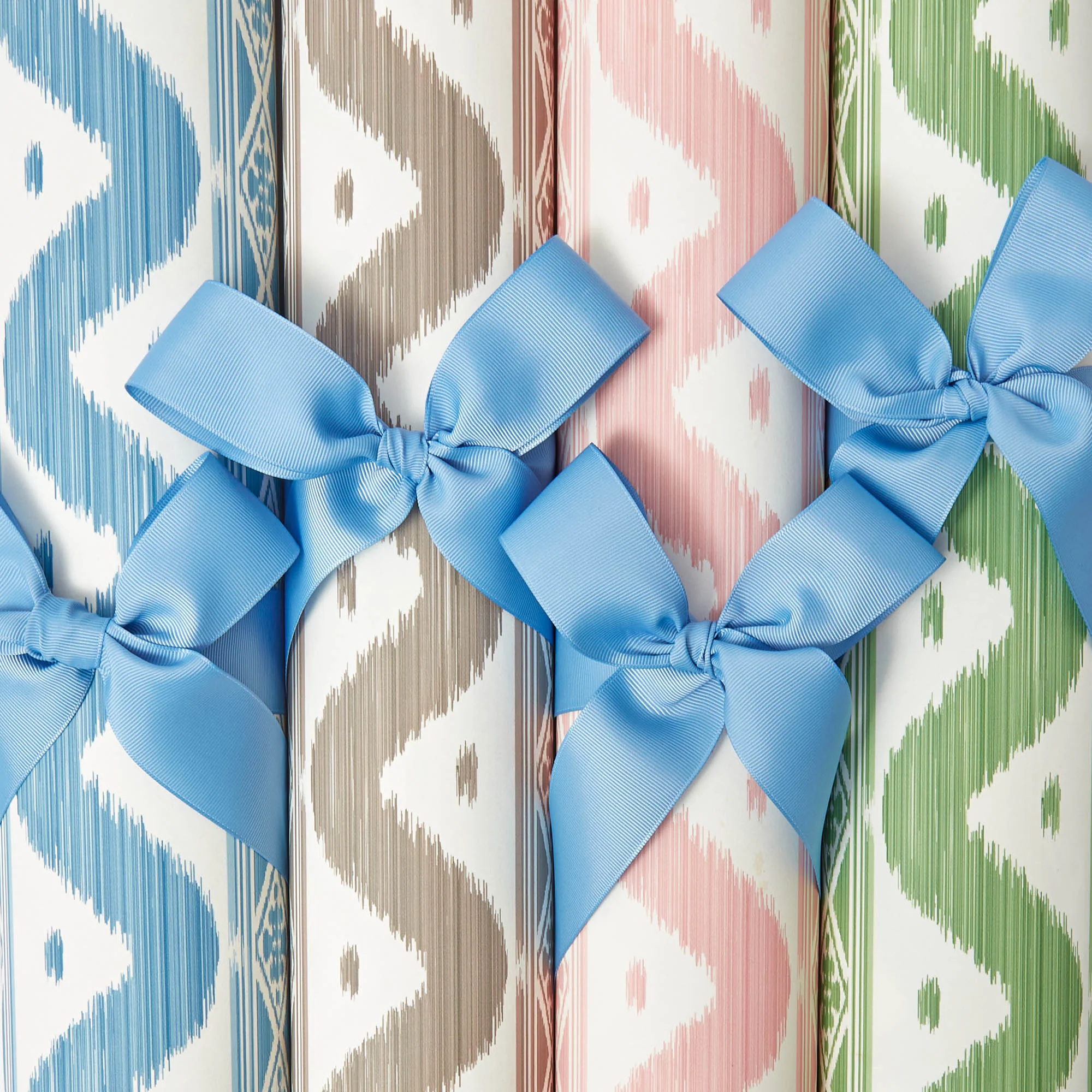 Putty Ikat Stripe Wallpaper - Image 9
