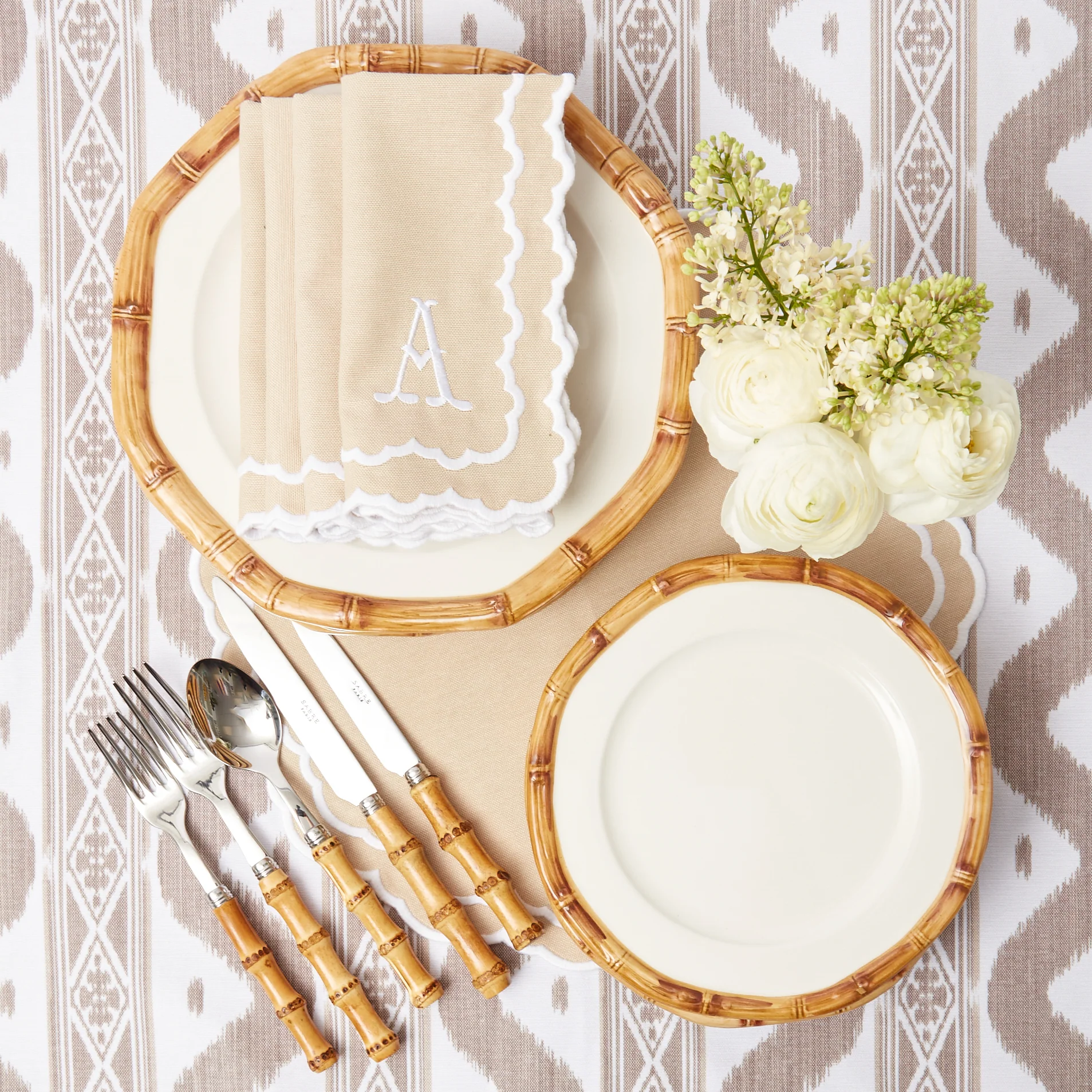Putty Ikat Tablecloth - Image 5