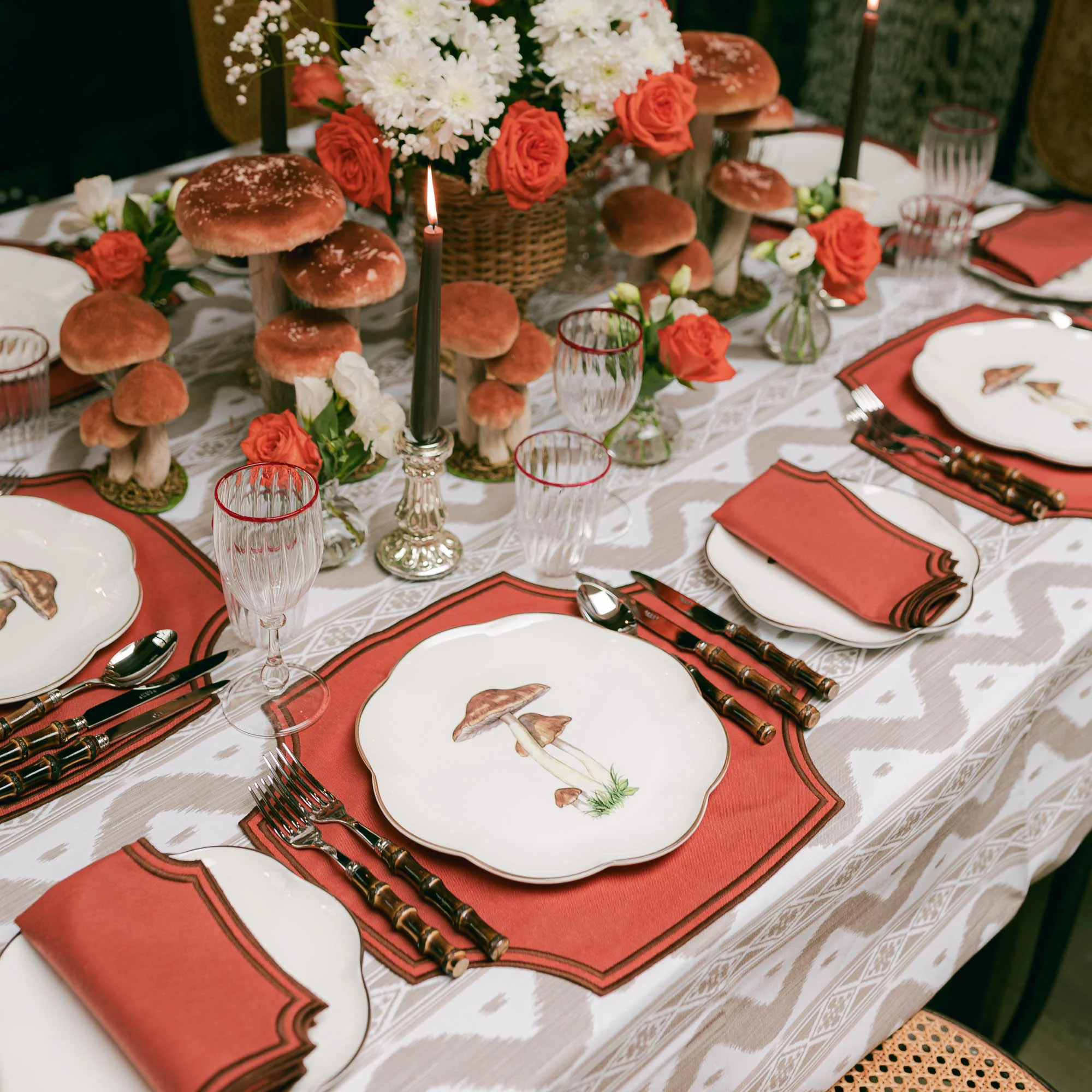 Putty Ikat Tablecloth - Image 6