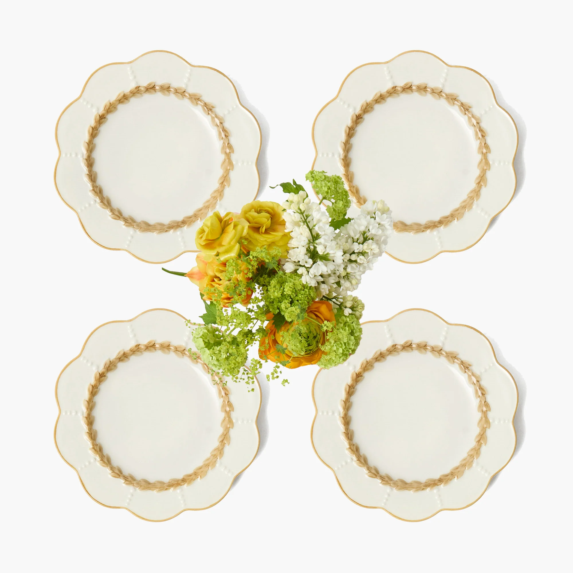 Putty Laurel Starter Plates (Set of 4) - Image 7
