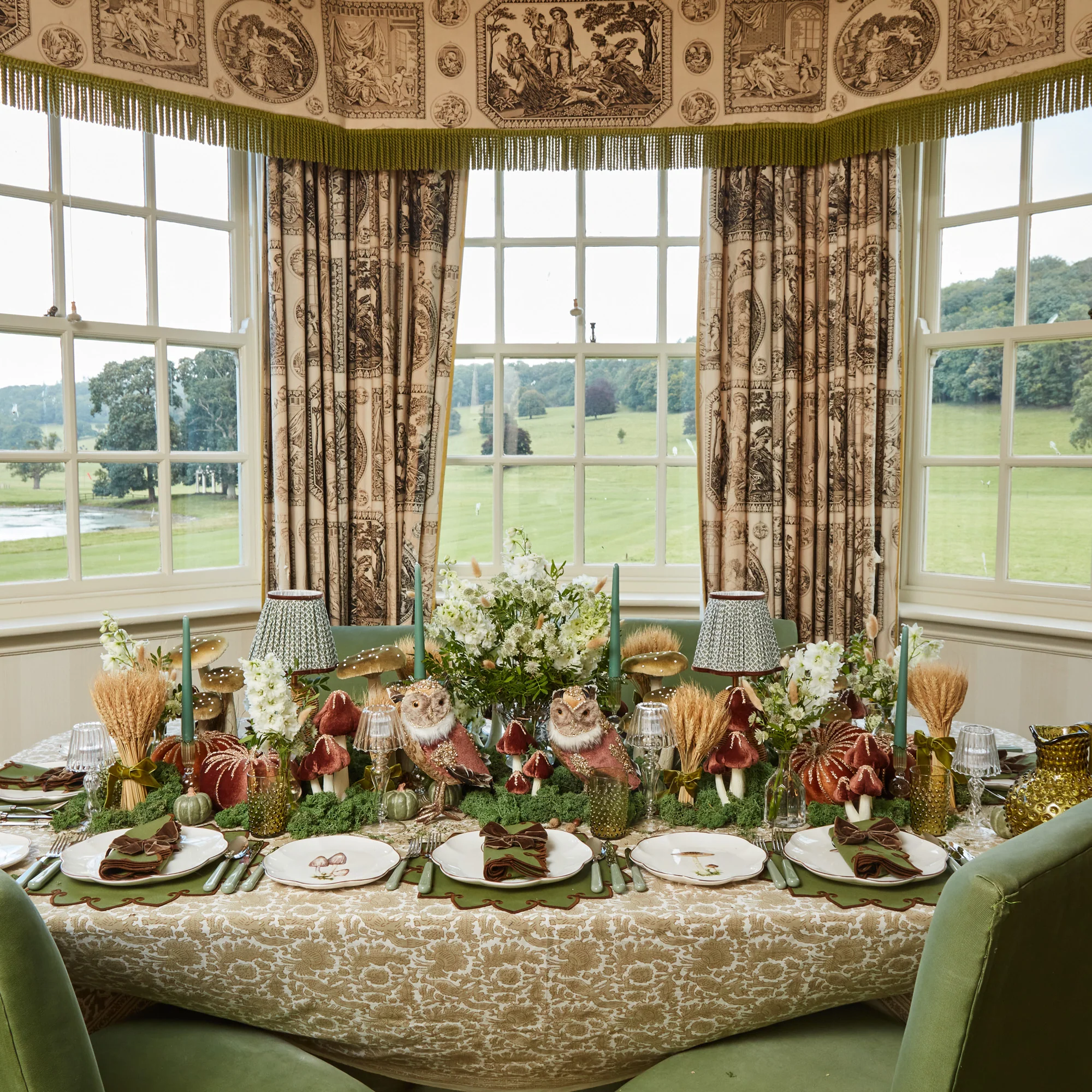 Putty Pheasant Tablecloth - Image 4