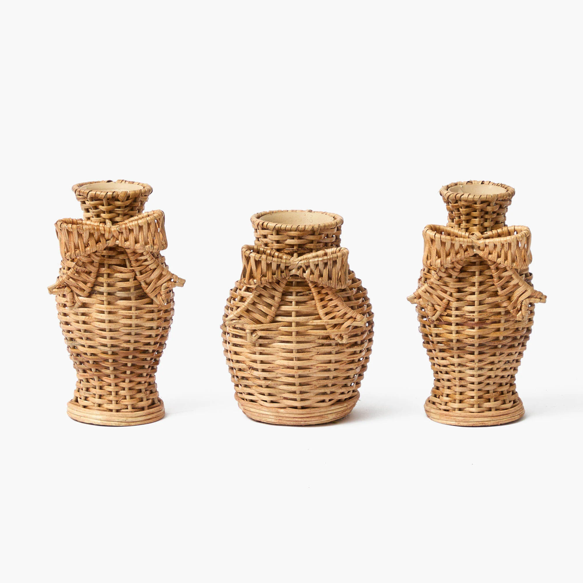 Rattan Bow Vases (Set of 3) - Image 5