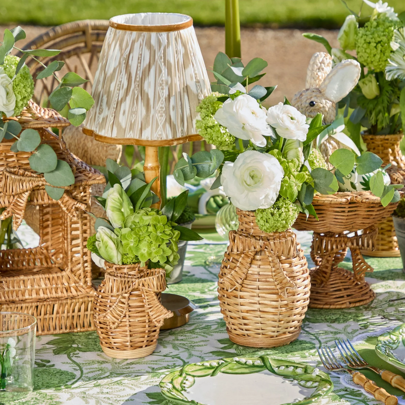 Rattan Bow Vases (Set of 3) - Image 6