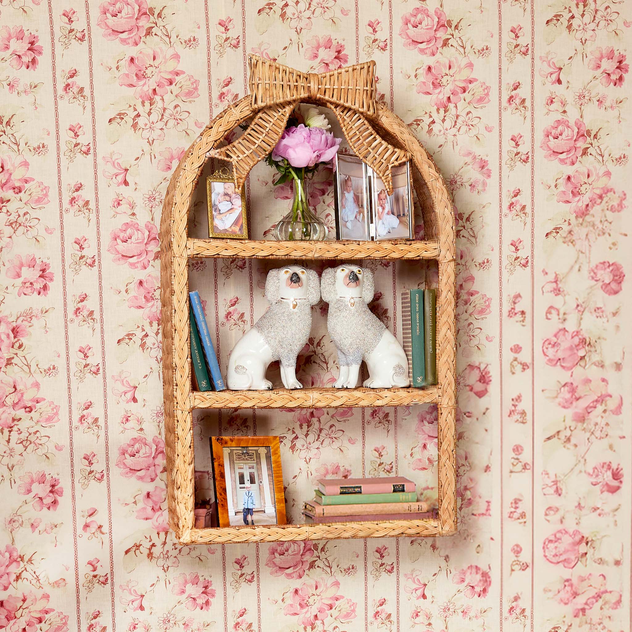 Rattan Bow Wall Mounted Shelf - Image 2