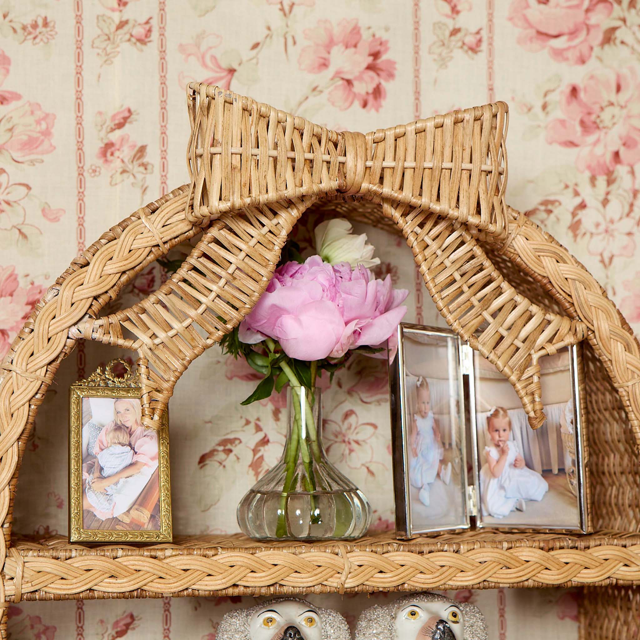 Rattan Bow Wall Mounted Shelf - Image 4