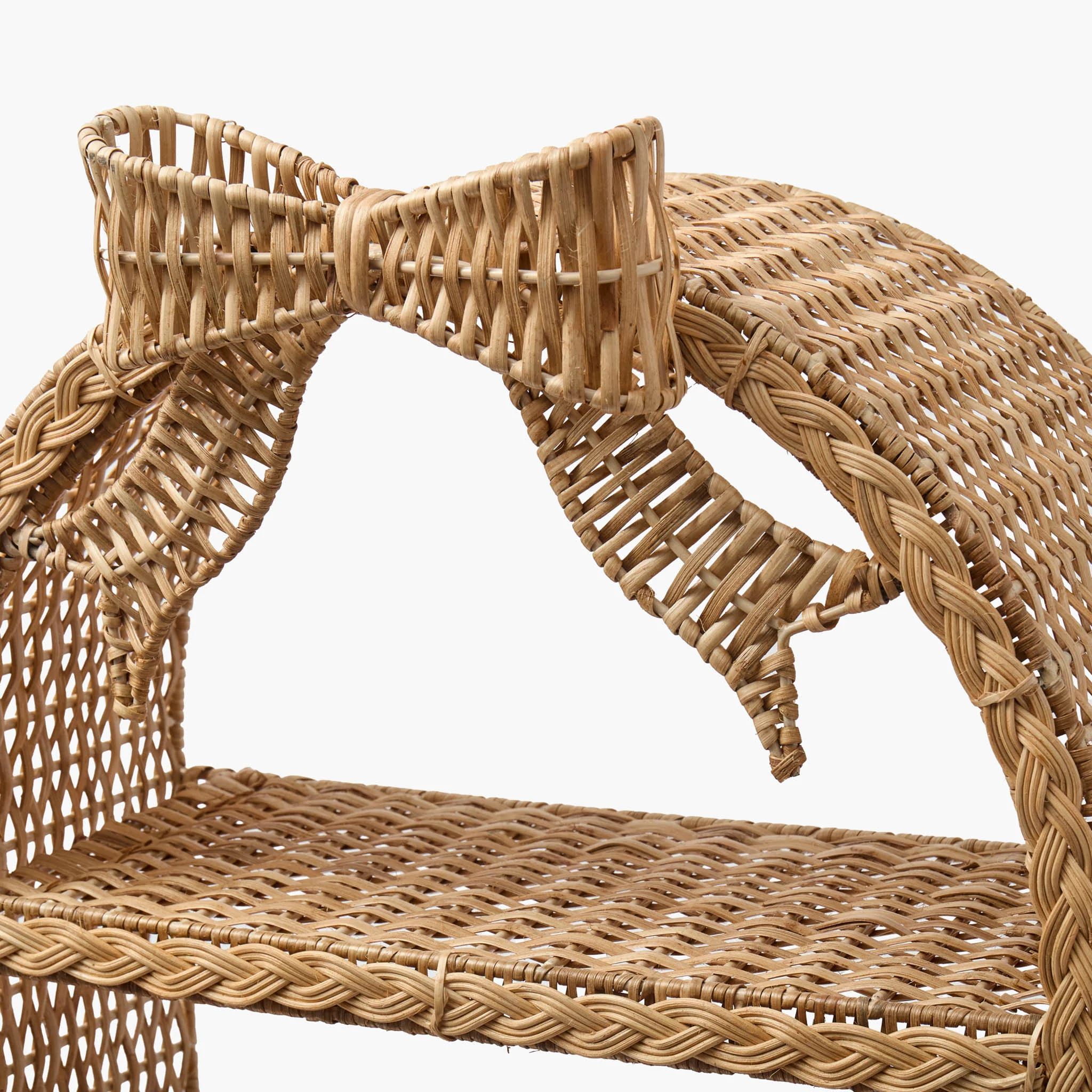Rattan Bow Wall Mounted Shelf - Image 5