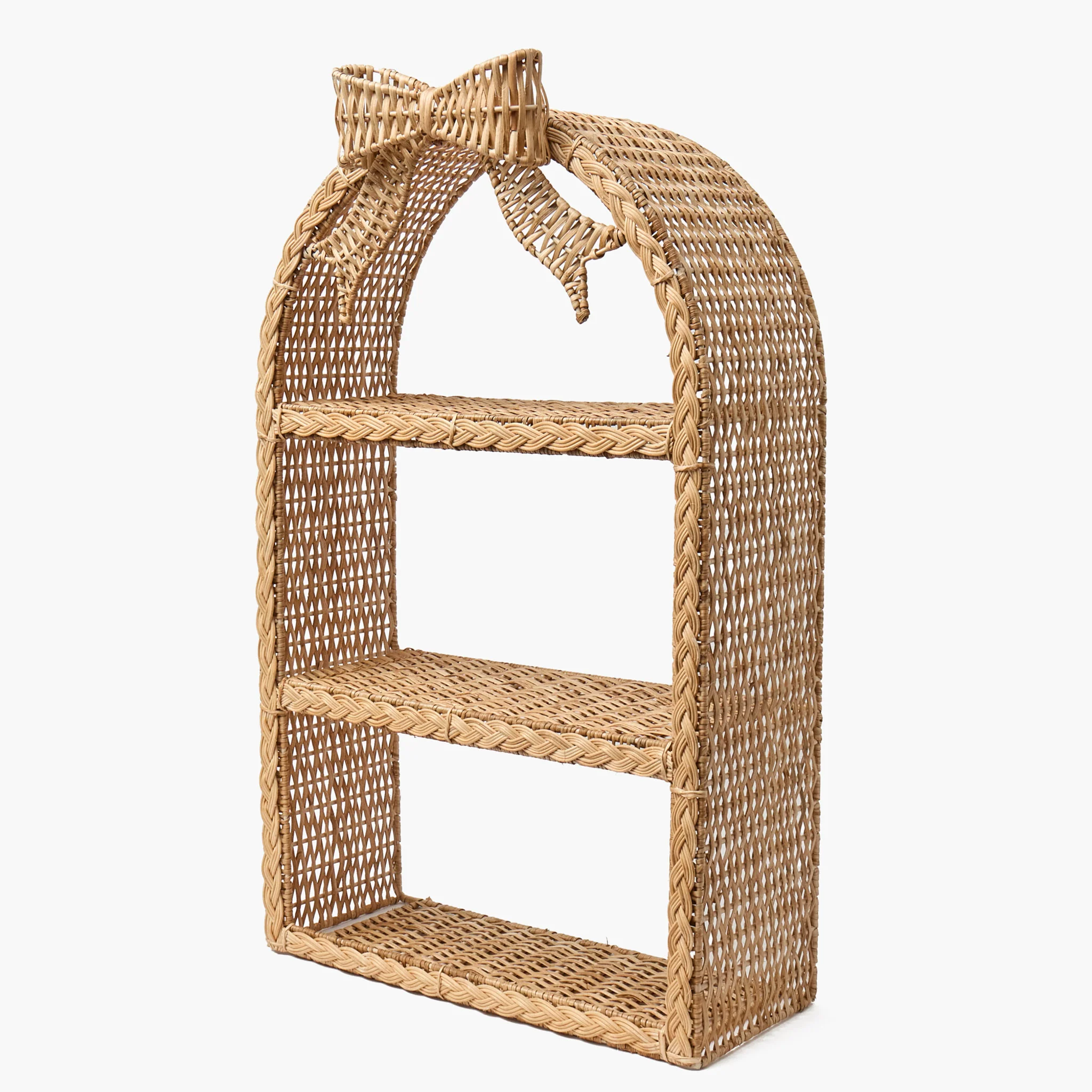 Rattan Bow Wall Mounted Shelf - Image 8