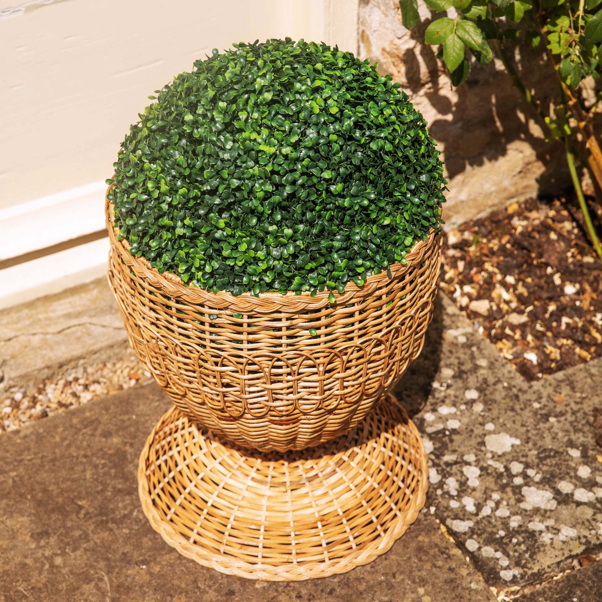 Rattan Braided Planter - Image 2