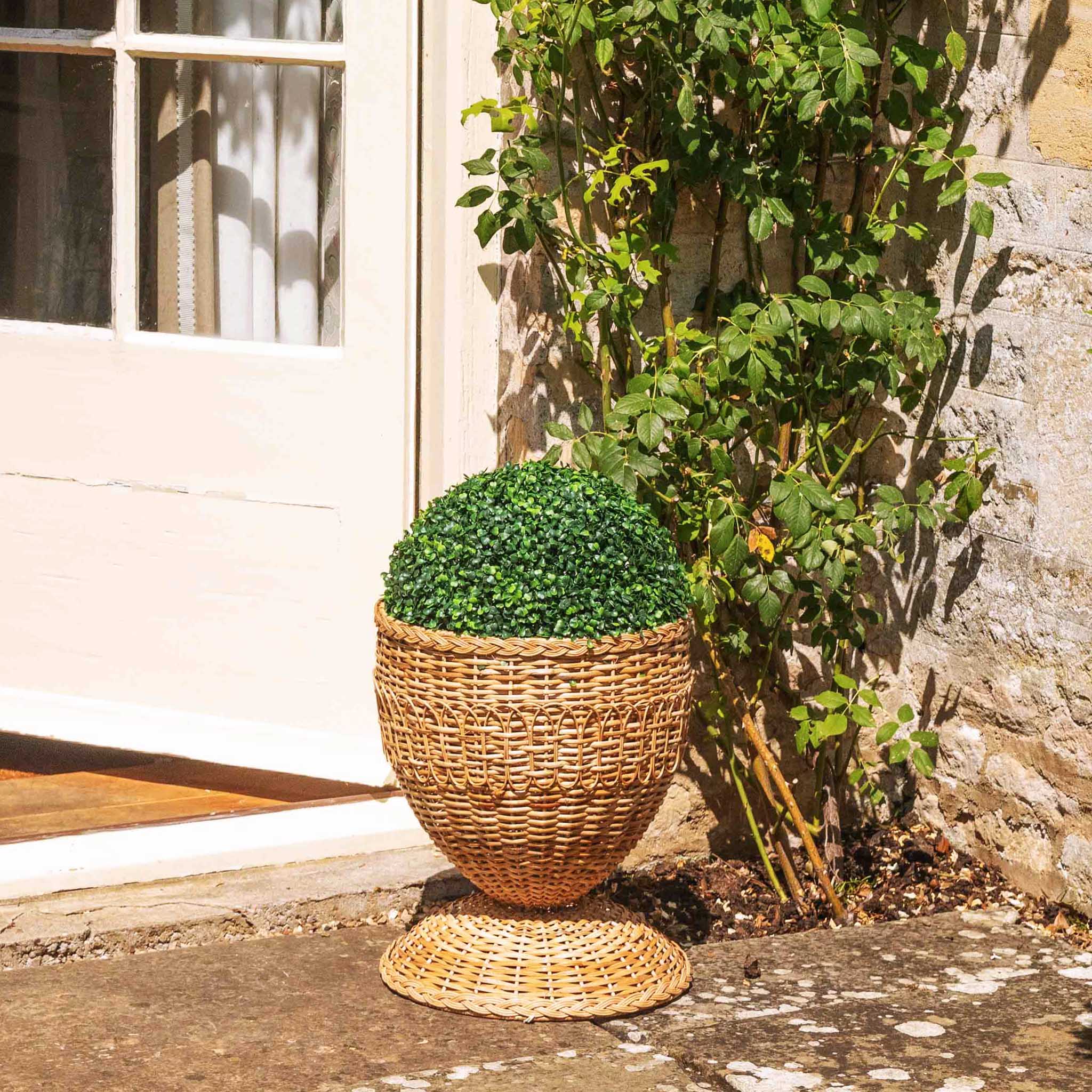 Rattan Braided Planter - Image 6