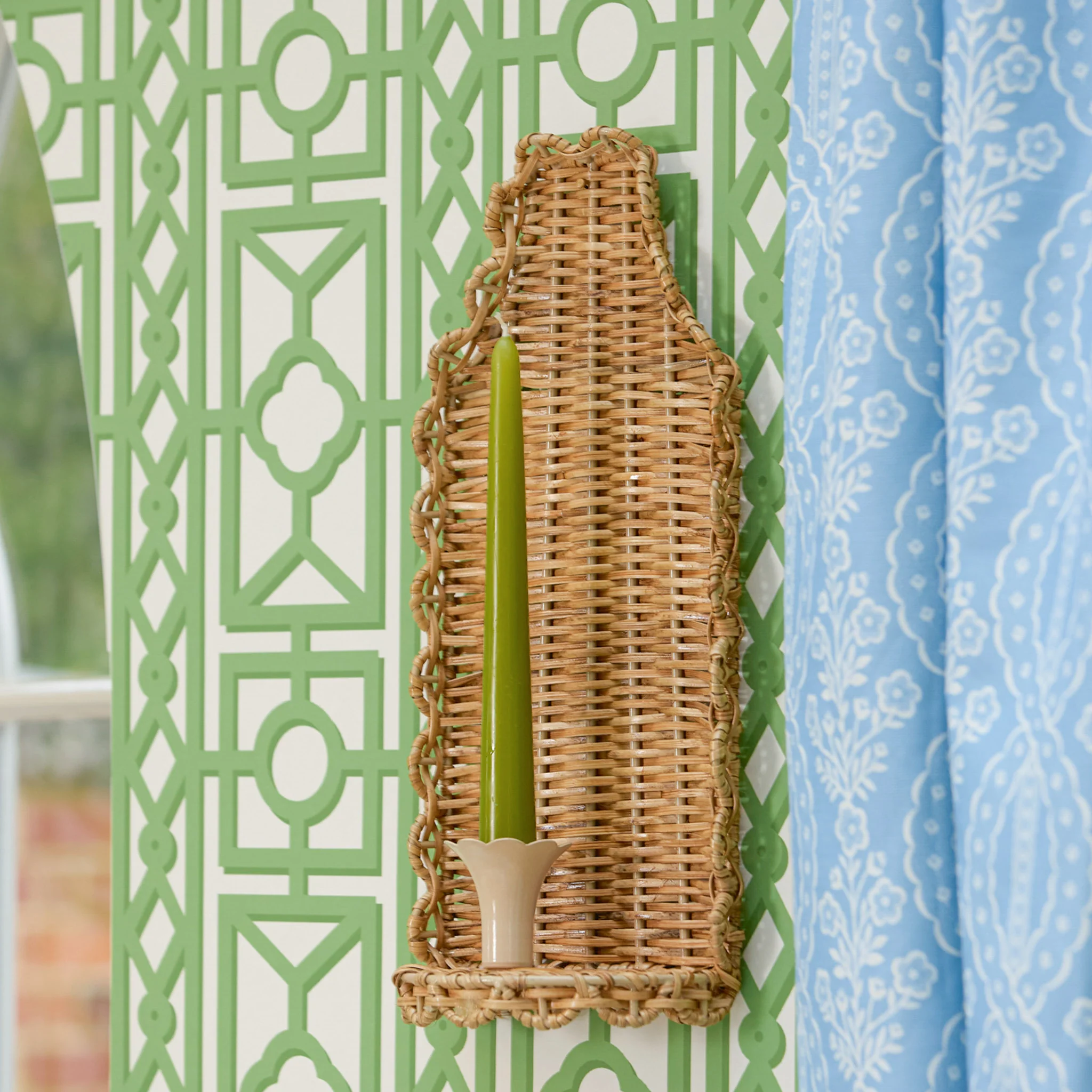 Rattan Candle Sconce - Image 5