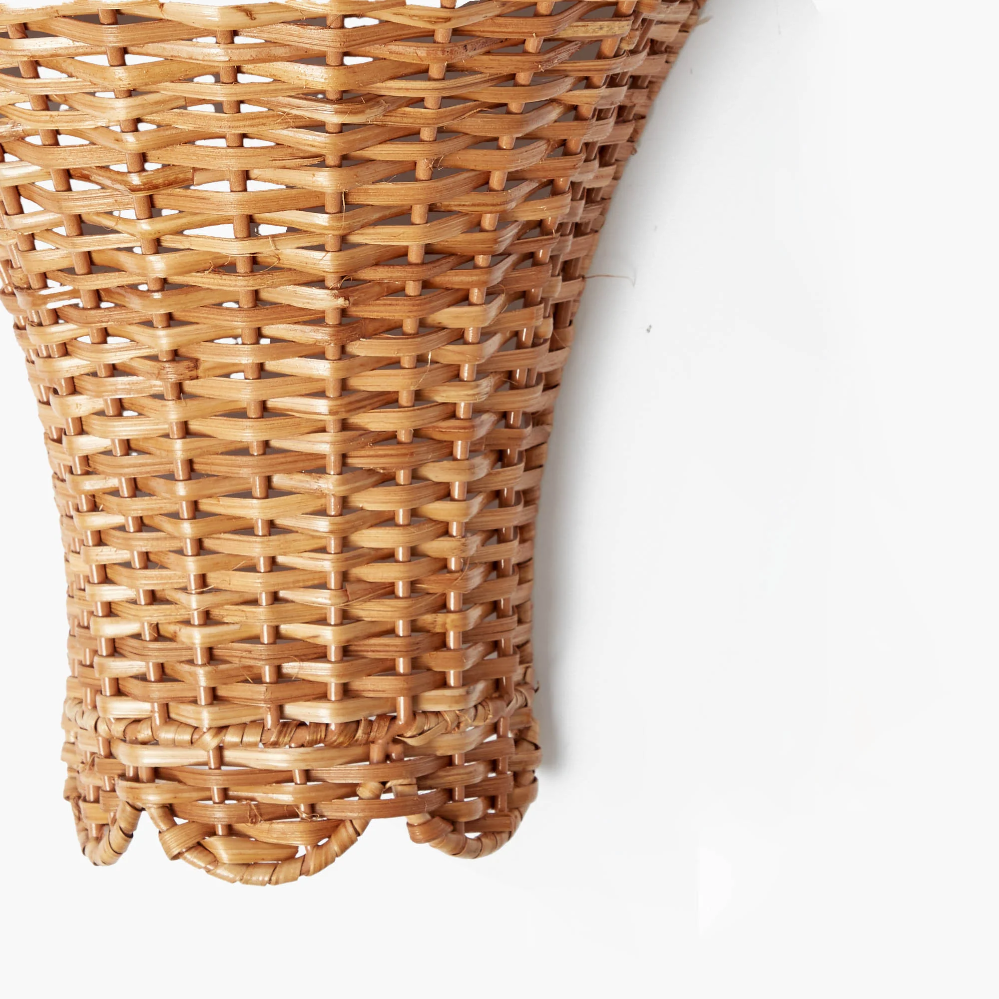 Rattan Curved Wall Sconce - Image 5