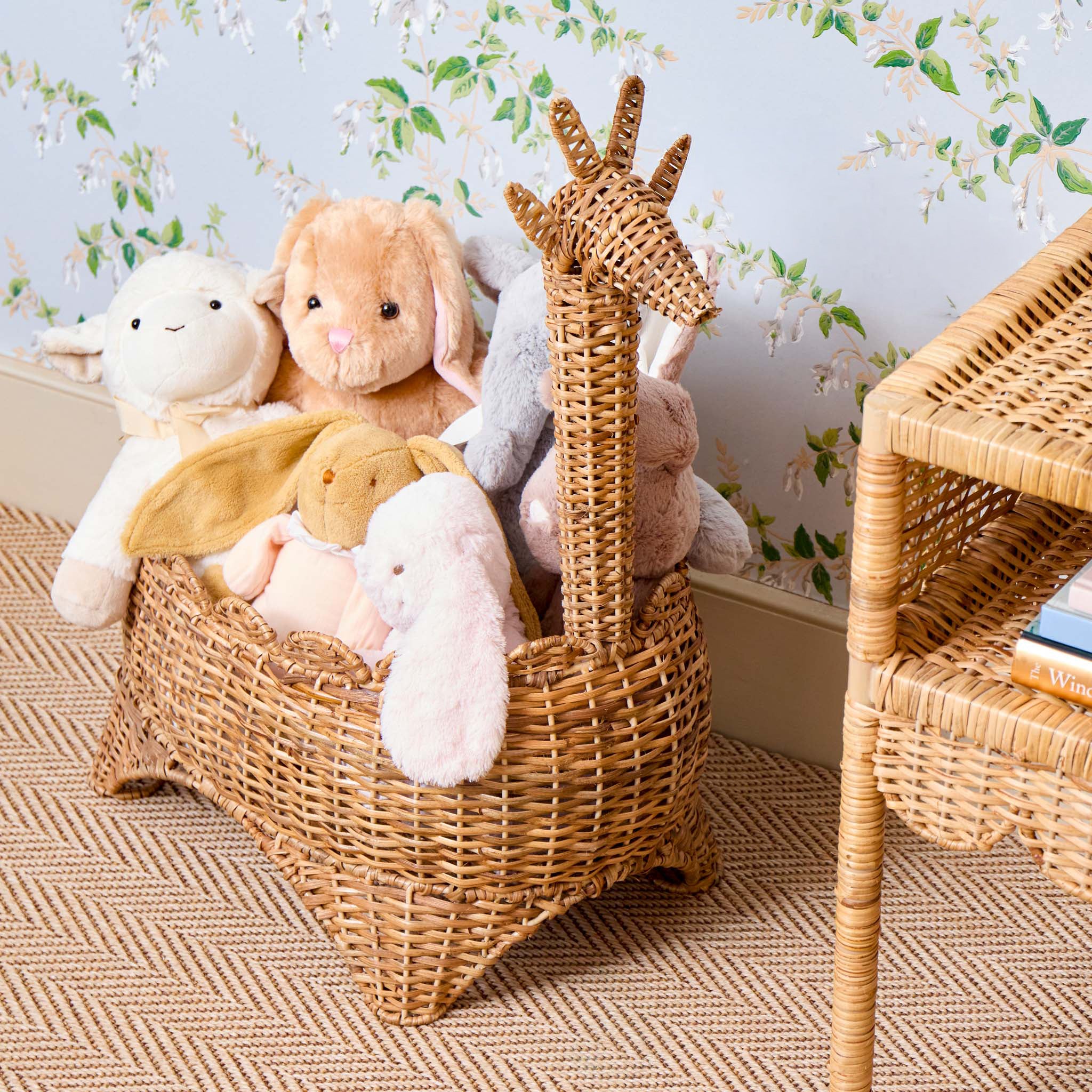 Rattan Giraffe Storage Basket - Image 2