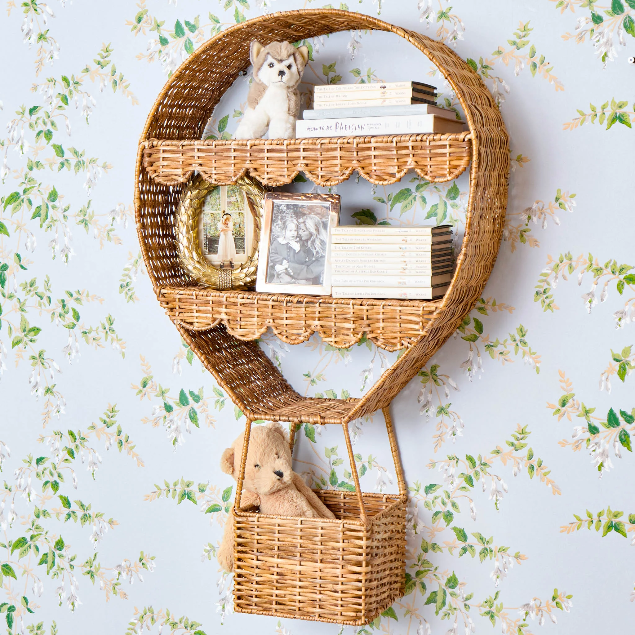 Rattan Hot Air Balloon Shelf - Image 2