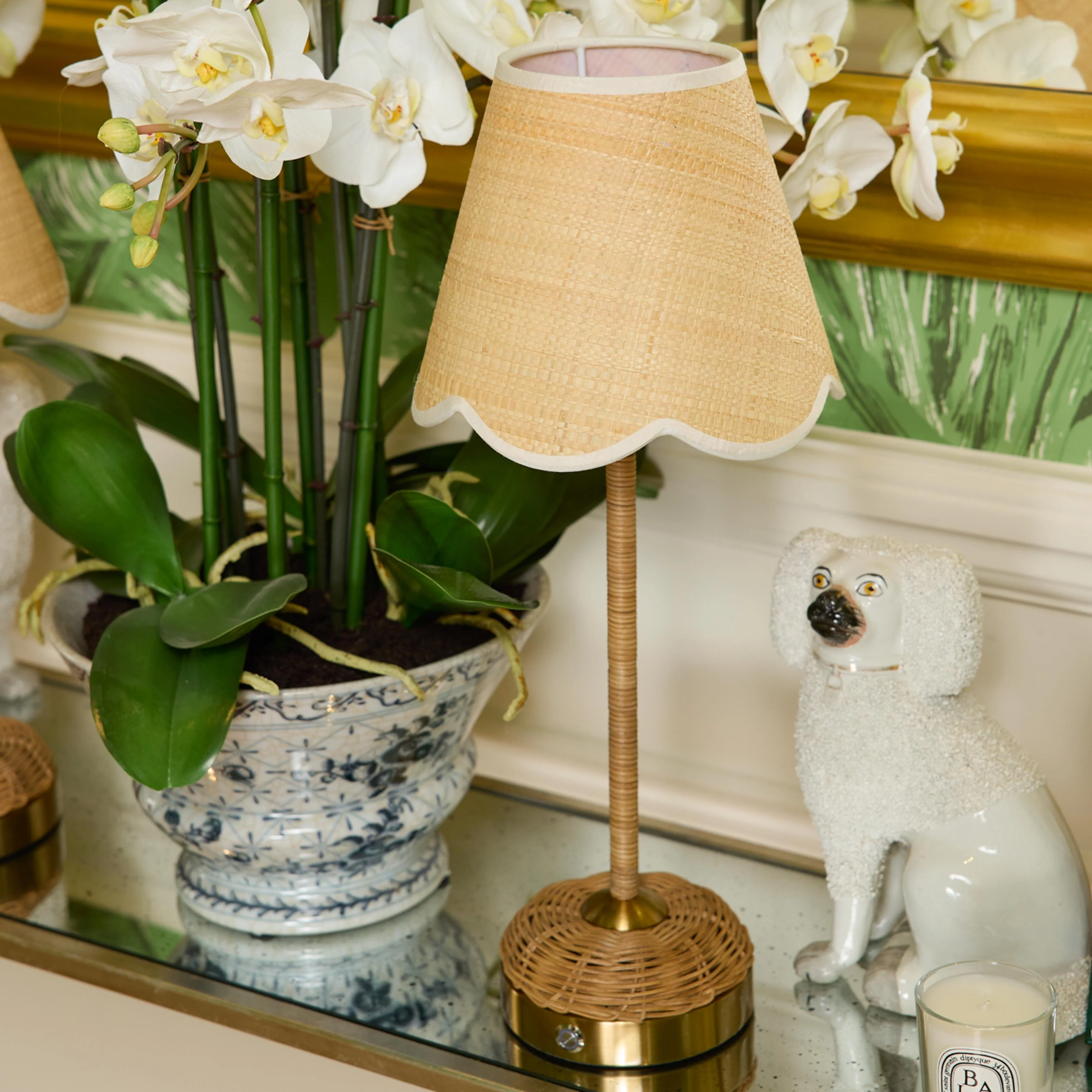 Rattan Ida Rechargeable Lamp - Image 7