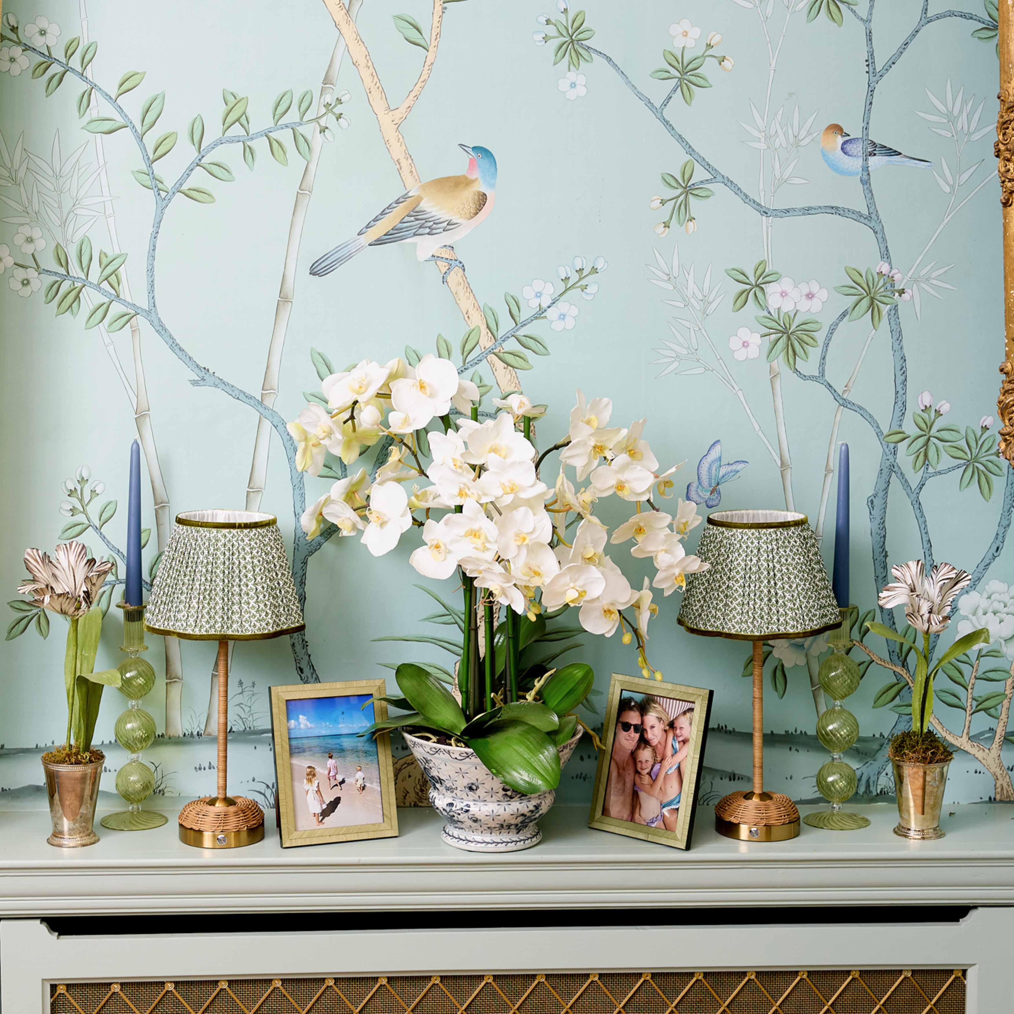 Olive Lotus Lampshade (22cm) - Image 3