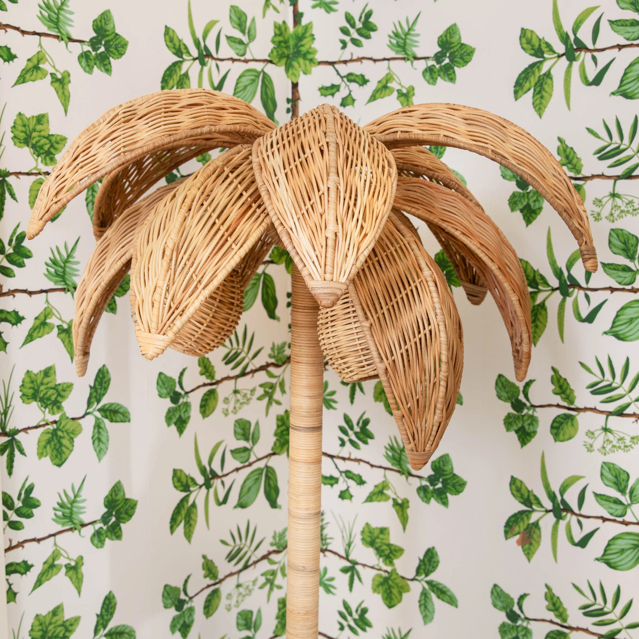 Rattan Palm Tree Floor Lamp - Image 6