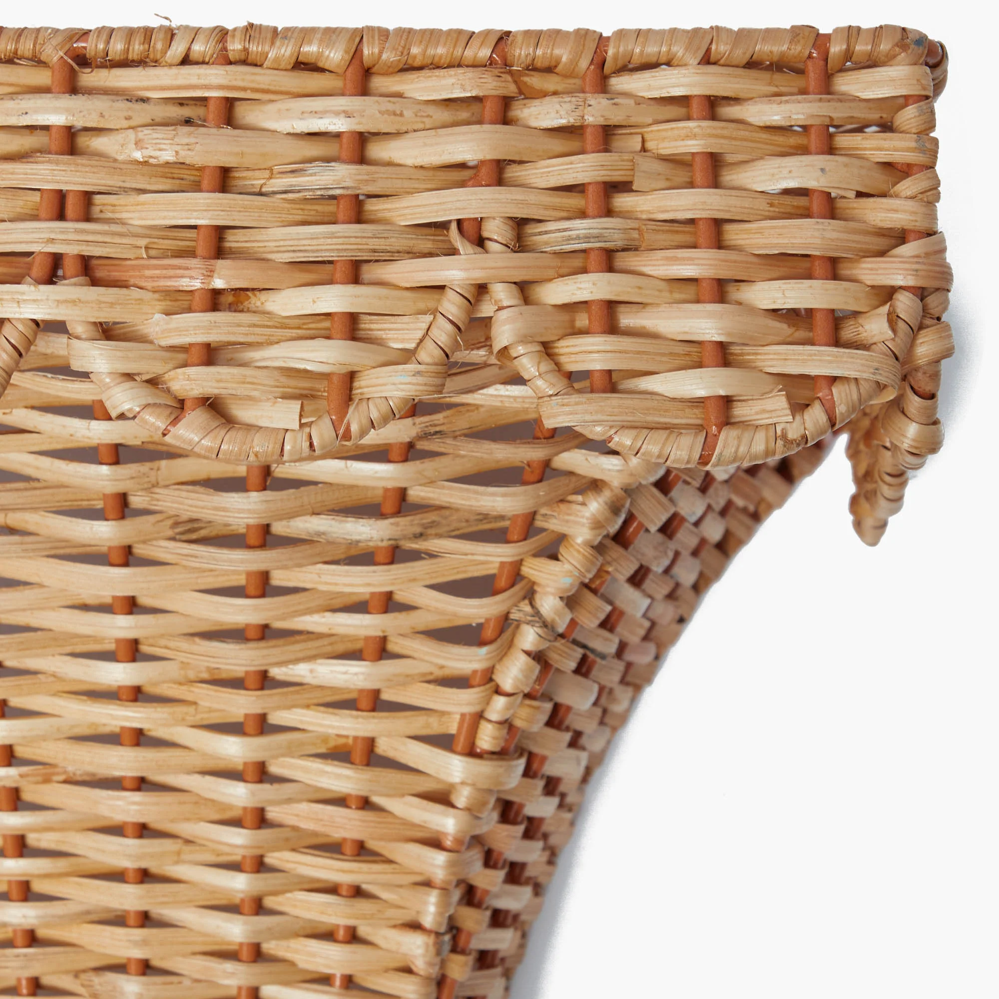 Rectangular Rattan Wall Sconce - Image 7