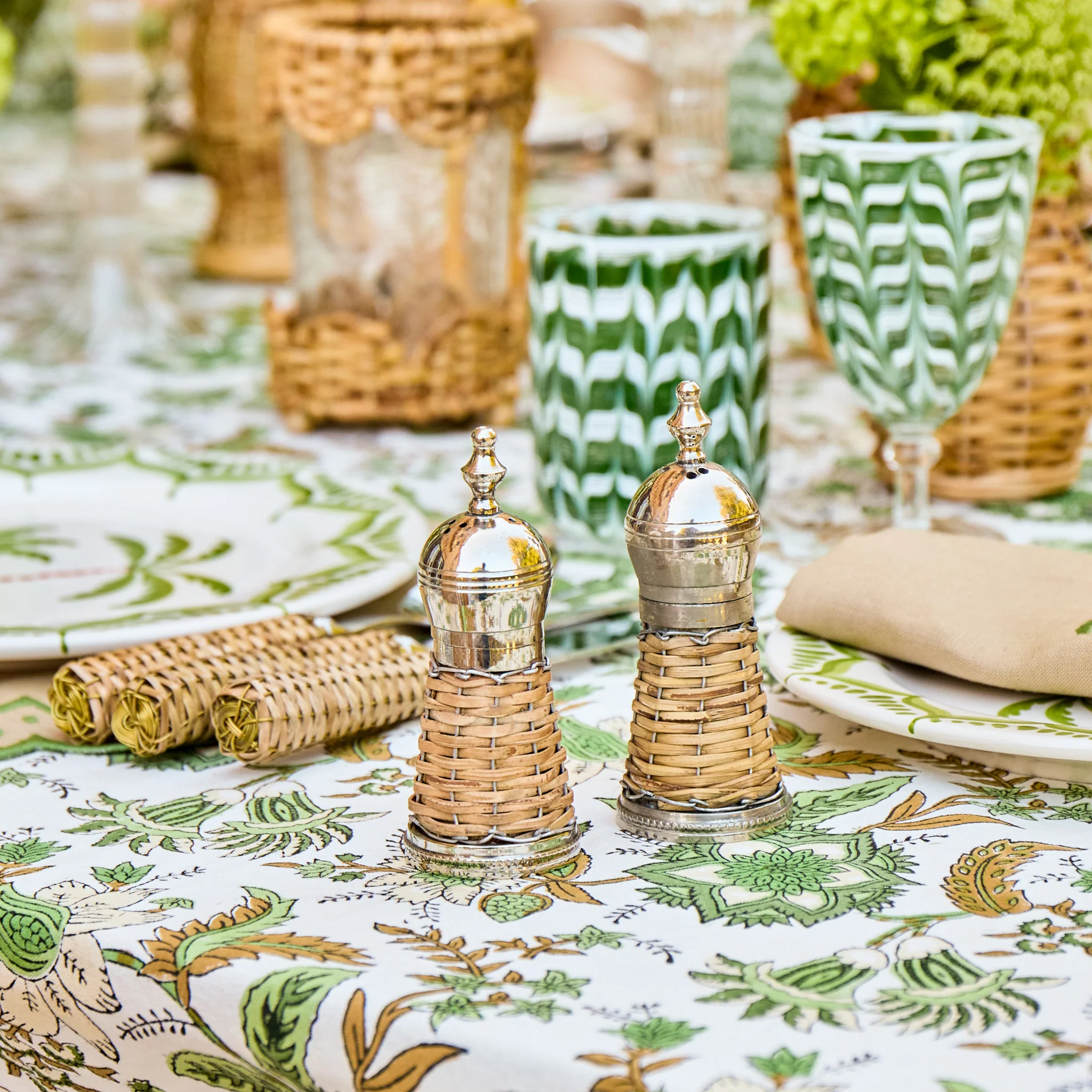 Rattan Salt & Pepper Set - Image 2