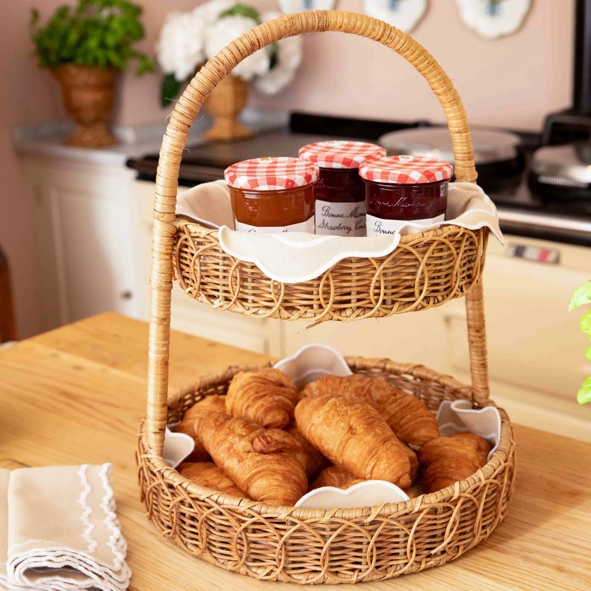 Rattan Two Tiered Stand - Image 10
