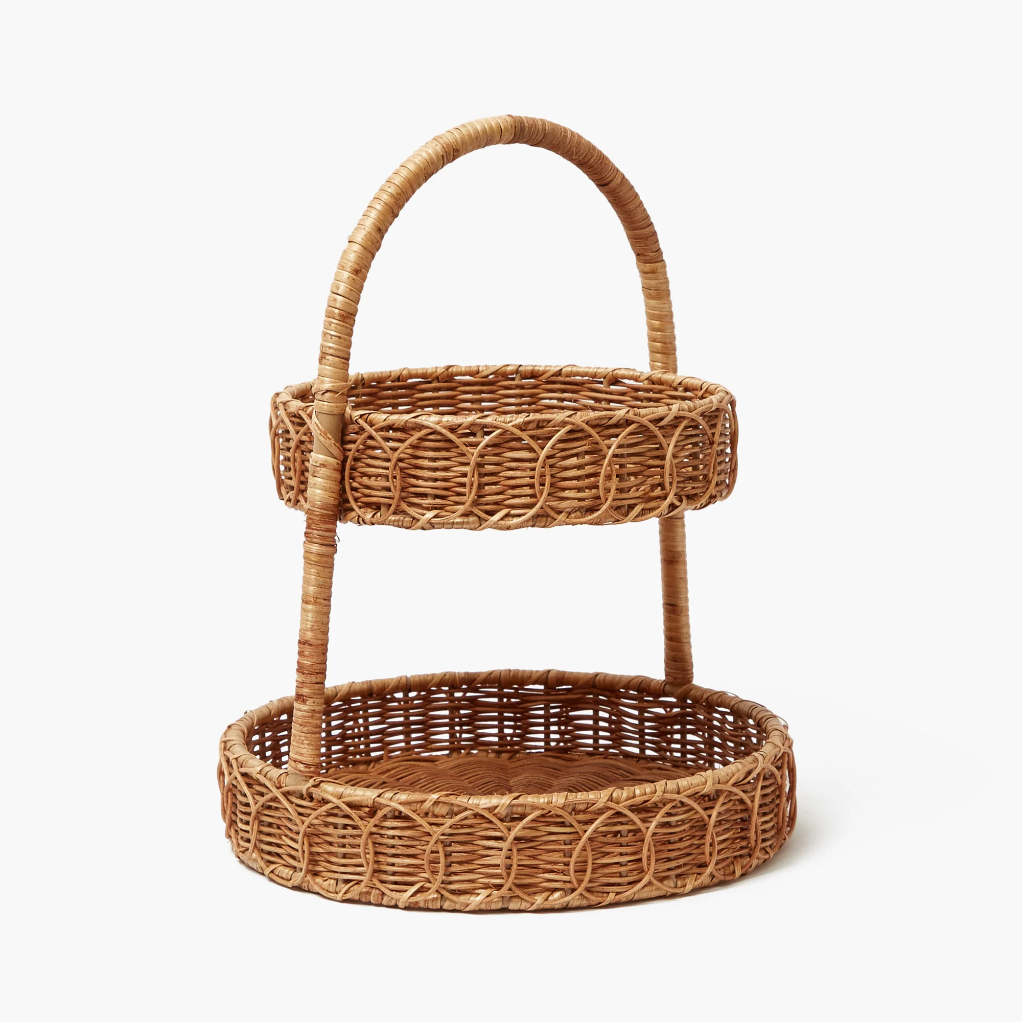 Rattan Two Tiered Stand - Image 5