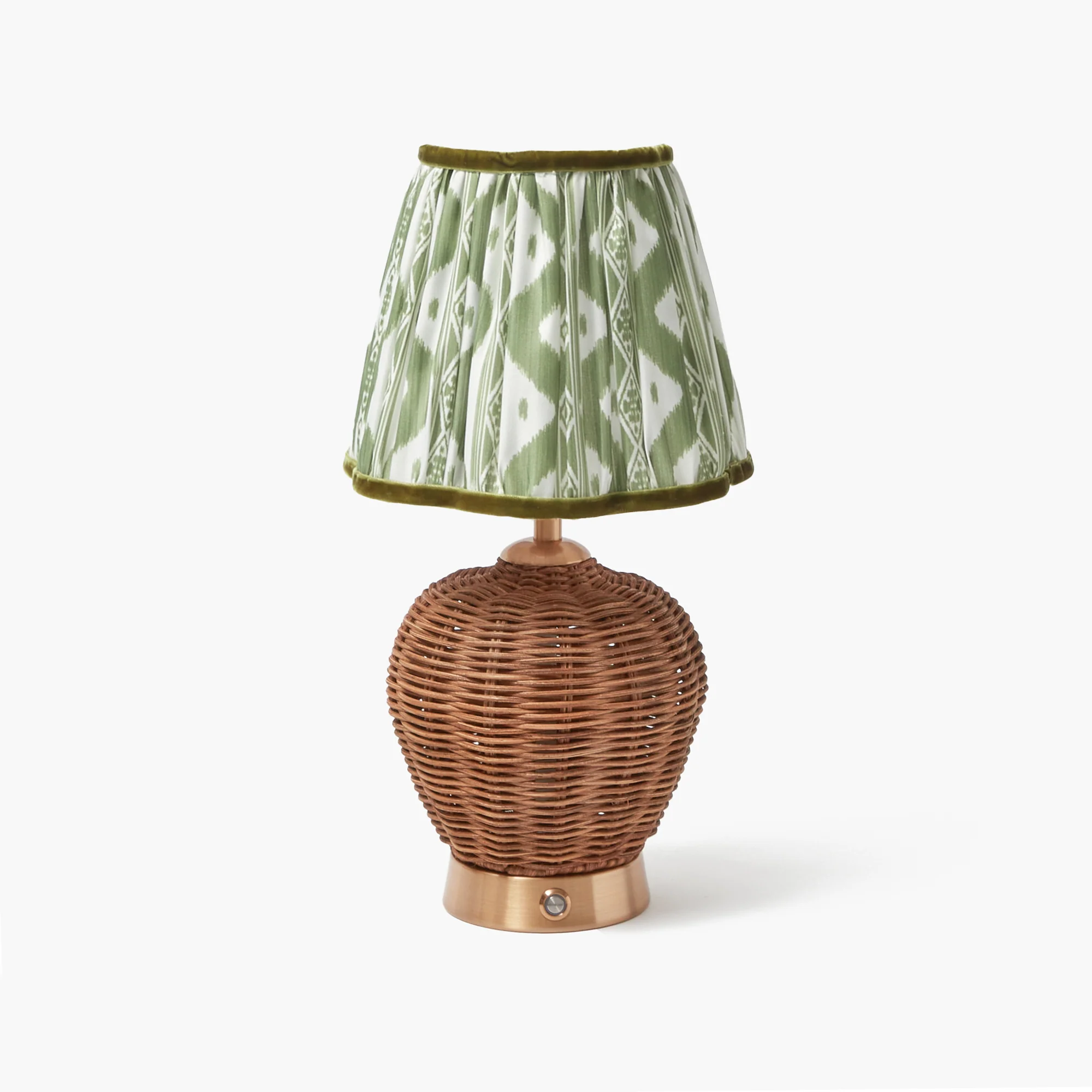 Olive Ikat Lampshade (18cm) - Image 10
