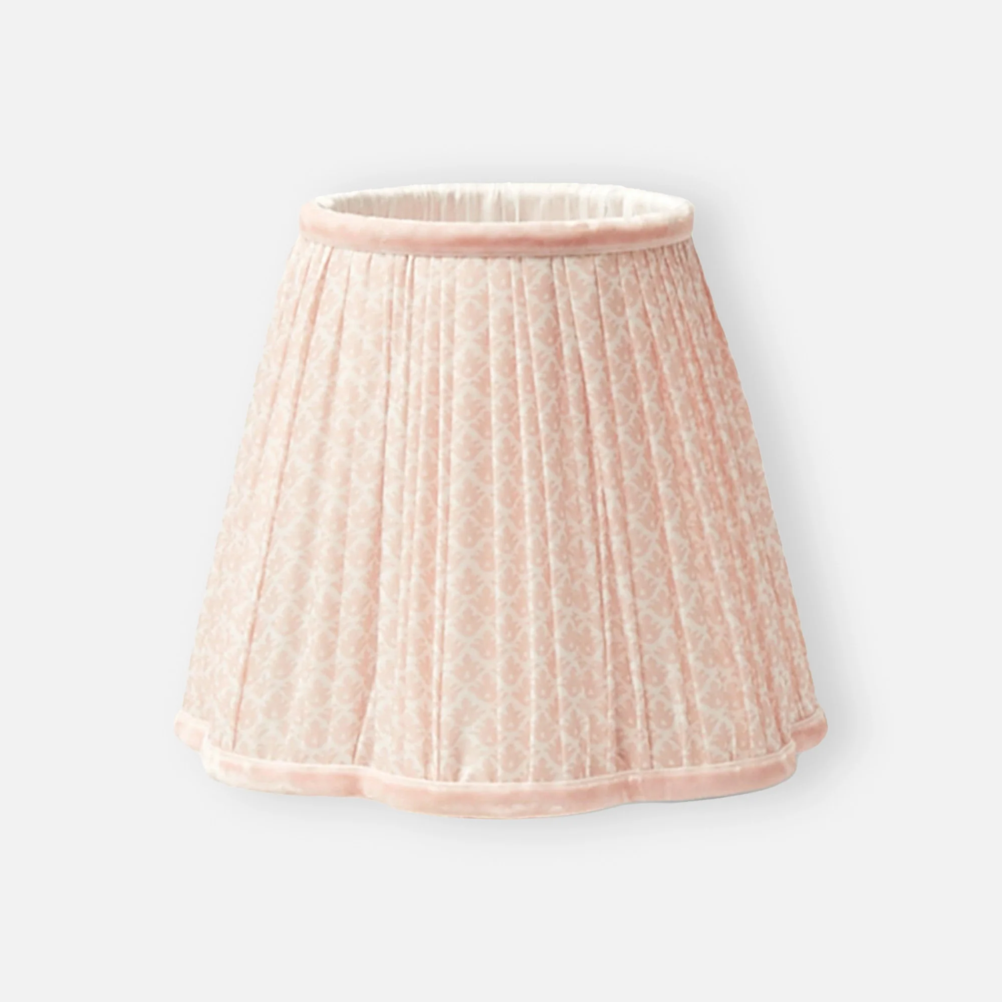 Rattan Ursula Rechargeable Lamp with Pink Lotus Shade (18cm) - Image 2