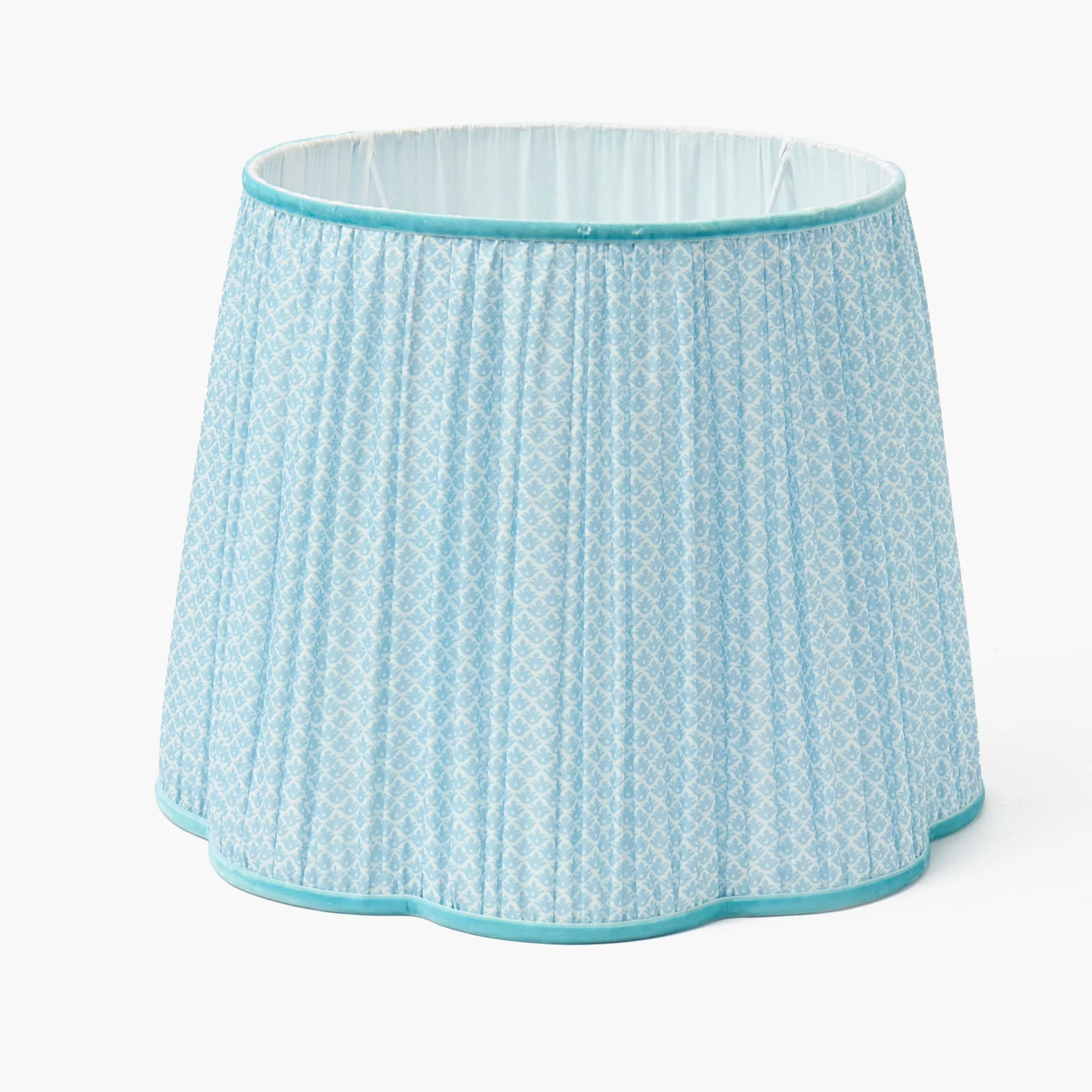 Bamboo Rechargeable Floor Lamp with Soft Blue Lotus Shade (40cm) - Image 7