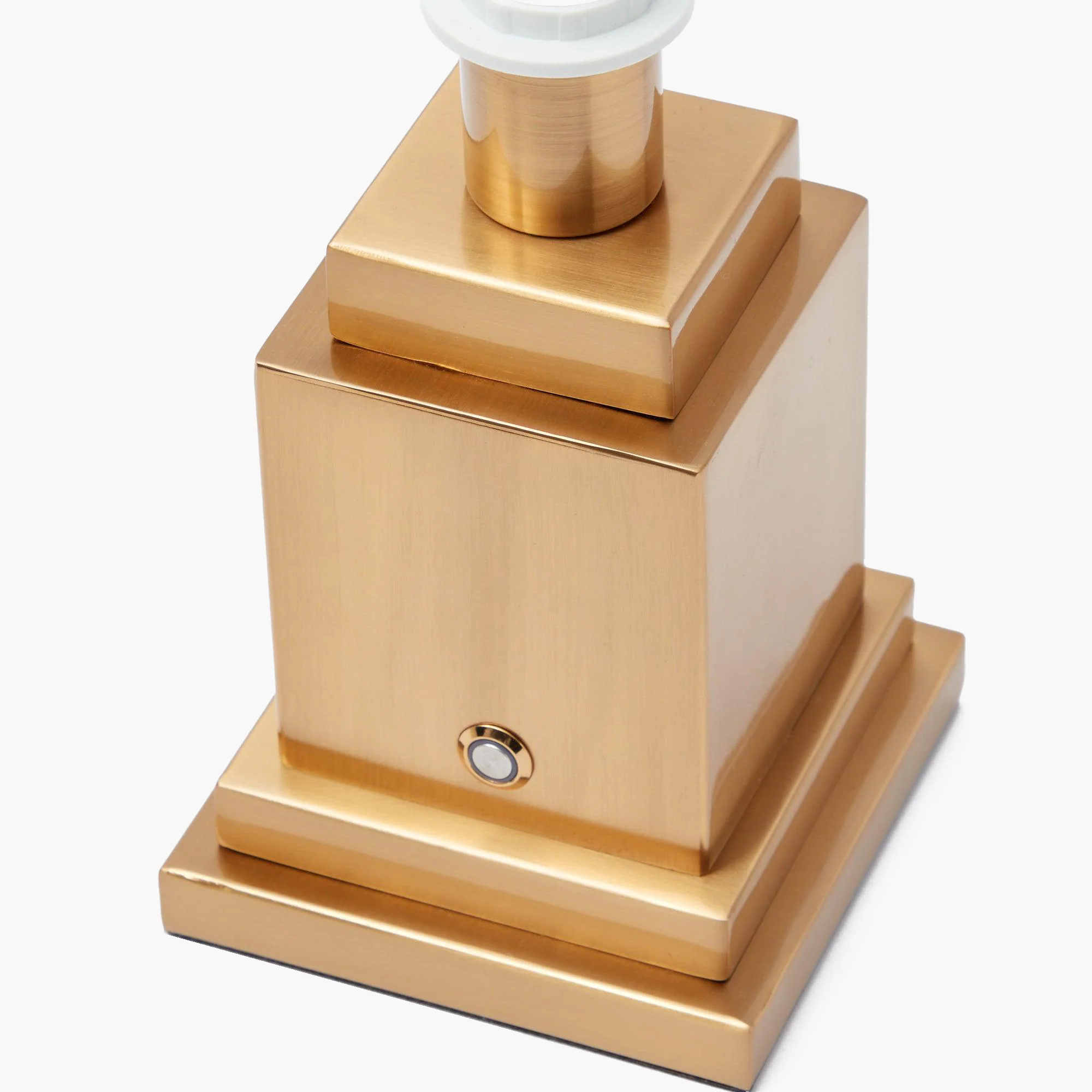 Square Rechargeable Lamp with Cream Shade (15cm) - Image 4
