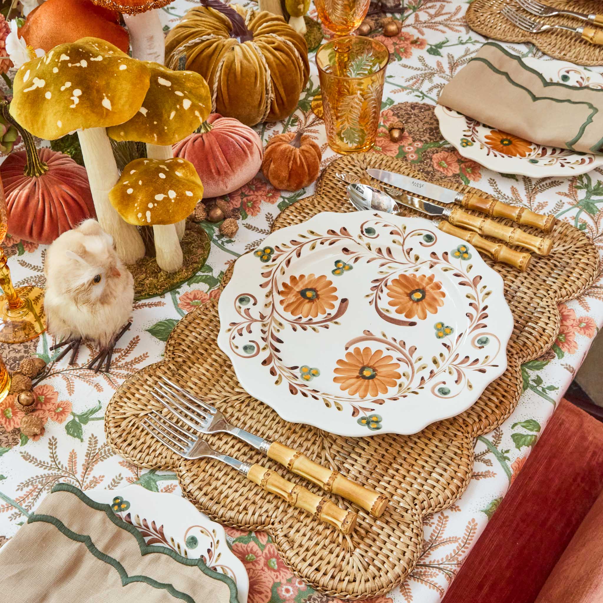 Autumn Flowers Dinner Plate - Image 6