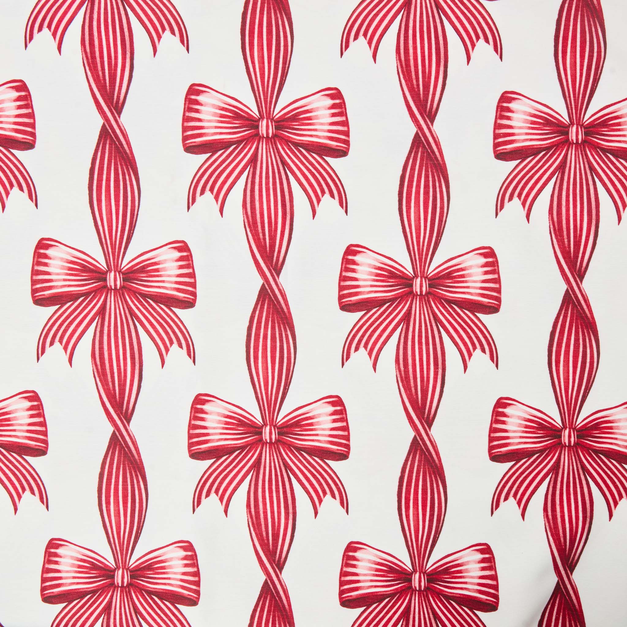 Red Bow Candycane Tablecloth - Image 6