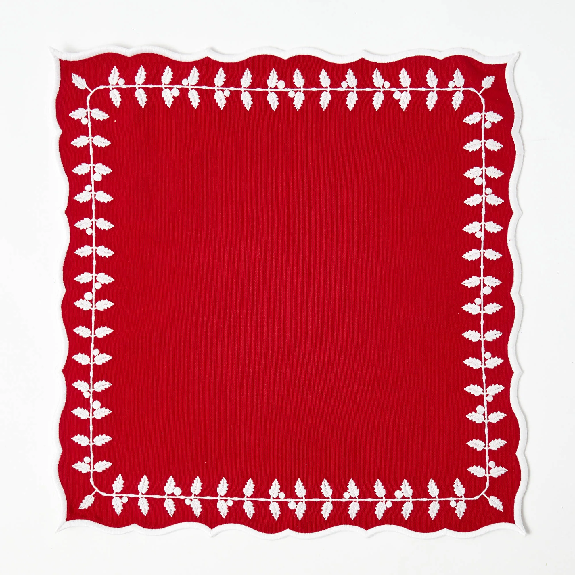 Red Bow Laurel Napkins (Set of 4) - Image 8